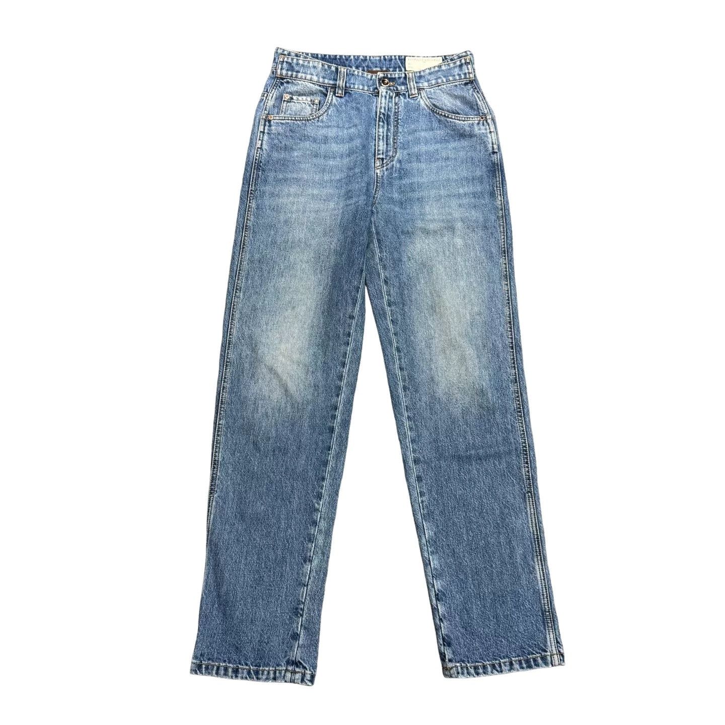 Brunello Cucinelli Brunello Cucinelli The Skater Straight Leg Jeans Size 40 Size 27" / US 4 / IT 40 - 1 Thumbnail