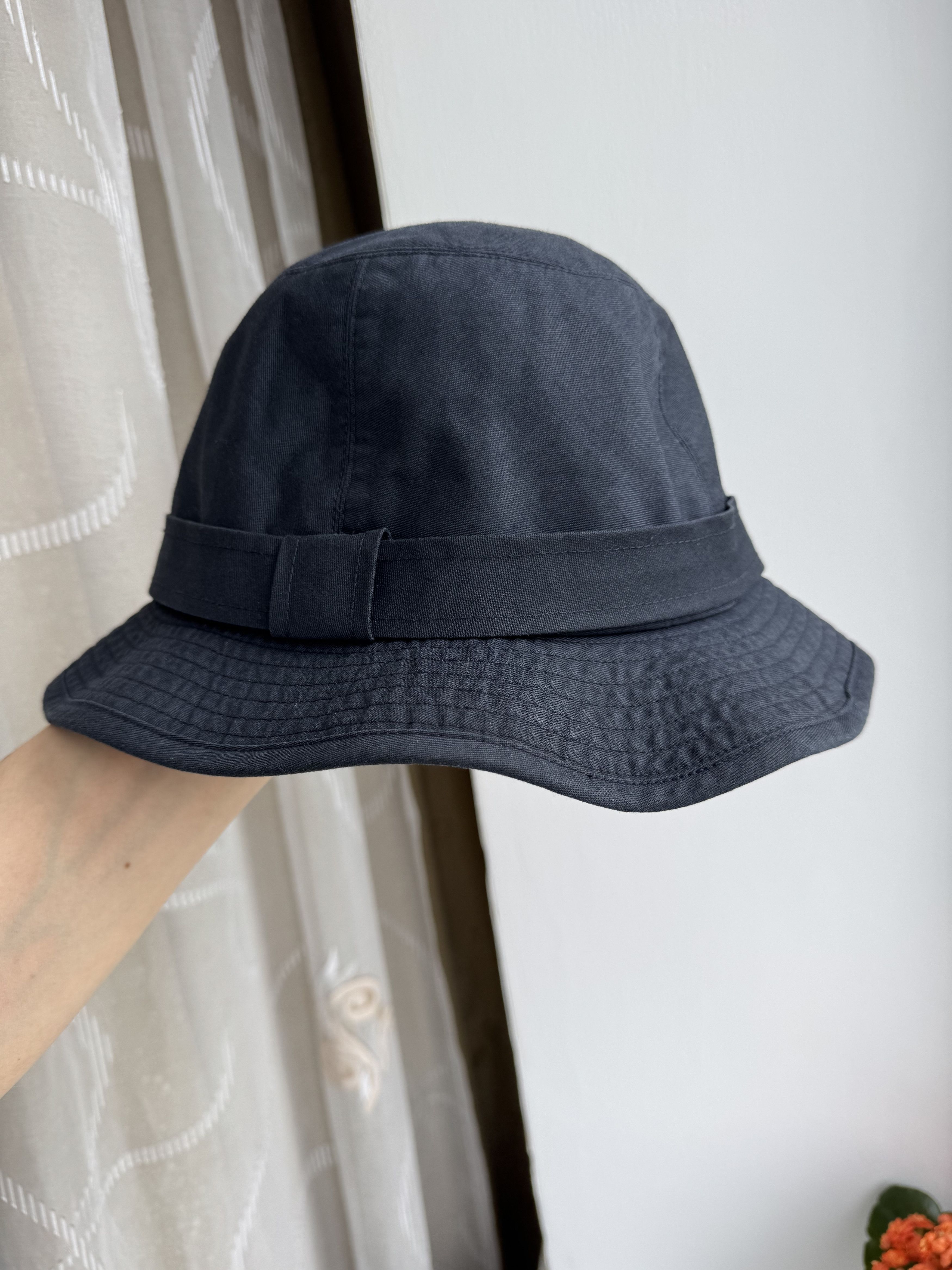 Burberry Vintage 90s Burberrys Bucket Hat Navy Blue Nova Check Cap Size ONE SIZE - 9 Thumbnail