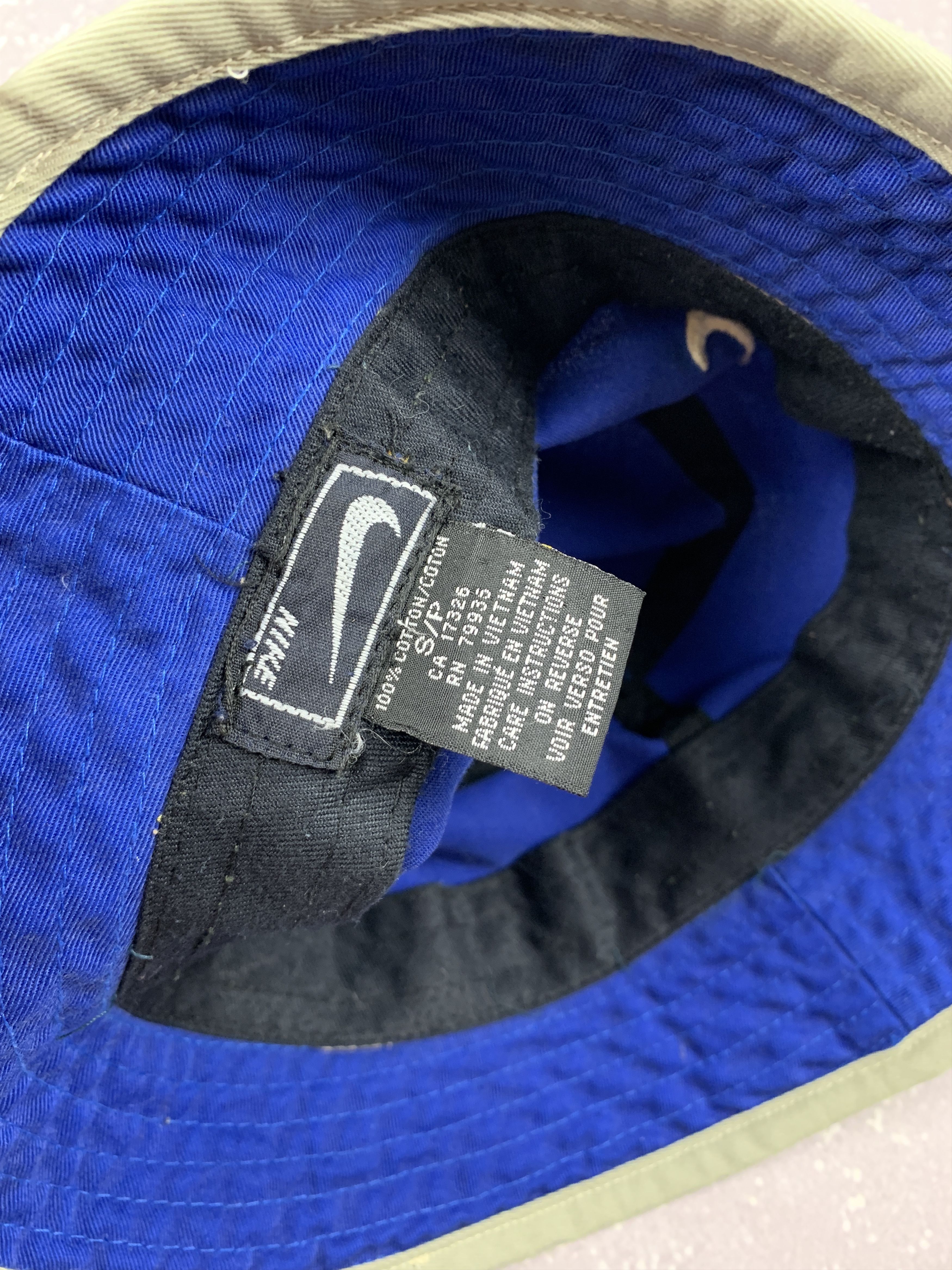 Nike × Vintage Y2K Vintage Nike Bucket Hat Blue/Gray Size ONE SIZE - 6 Thumbnail