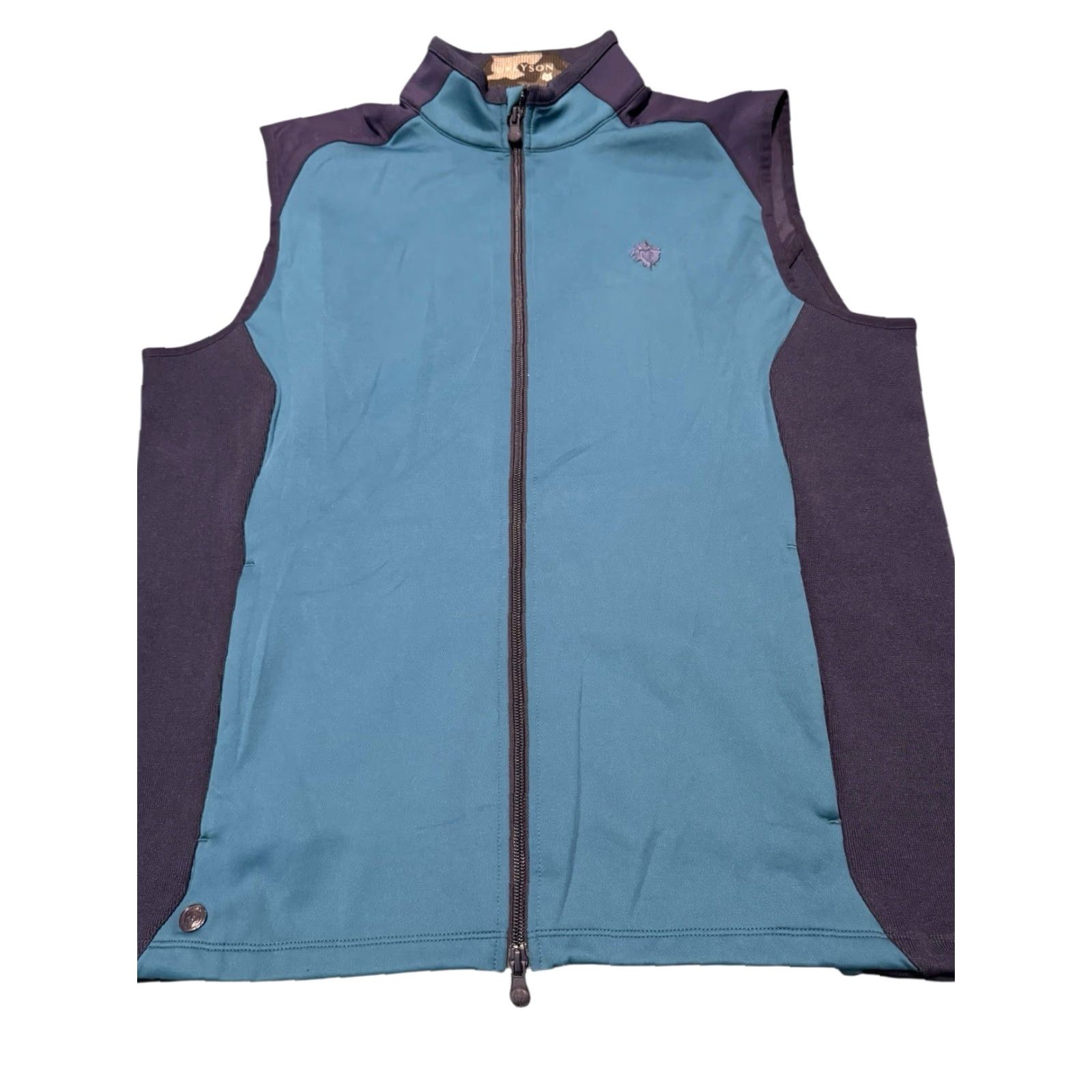 Vintage Greyson Golf Sequoia Lux Full Zip Performance Vest Wool Blend Blue Men’s M Logo Shirt Size US M / EU 48-50 / 2 - 4 Thumbnail