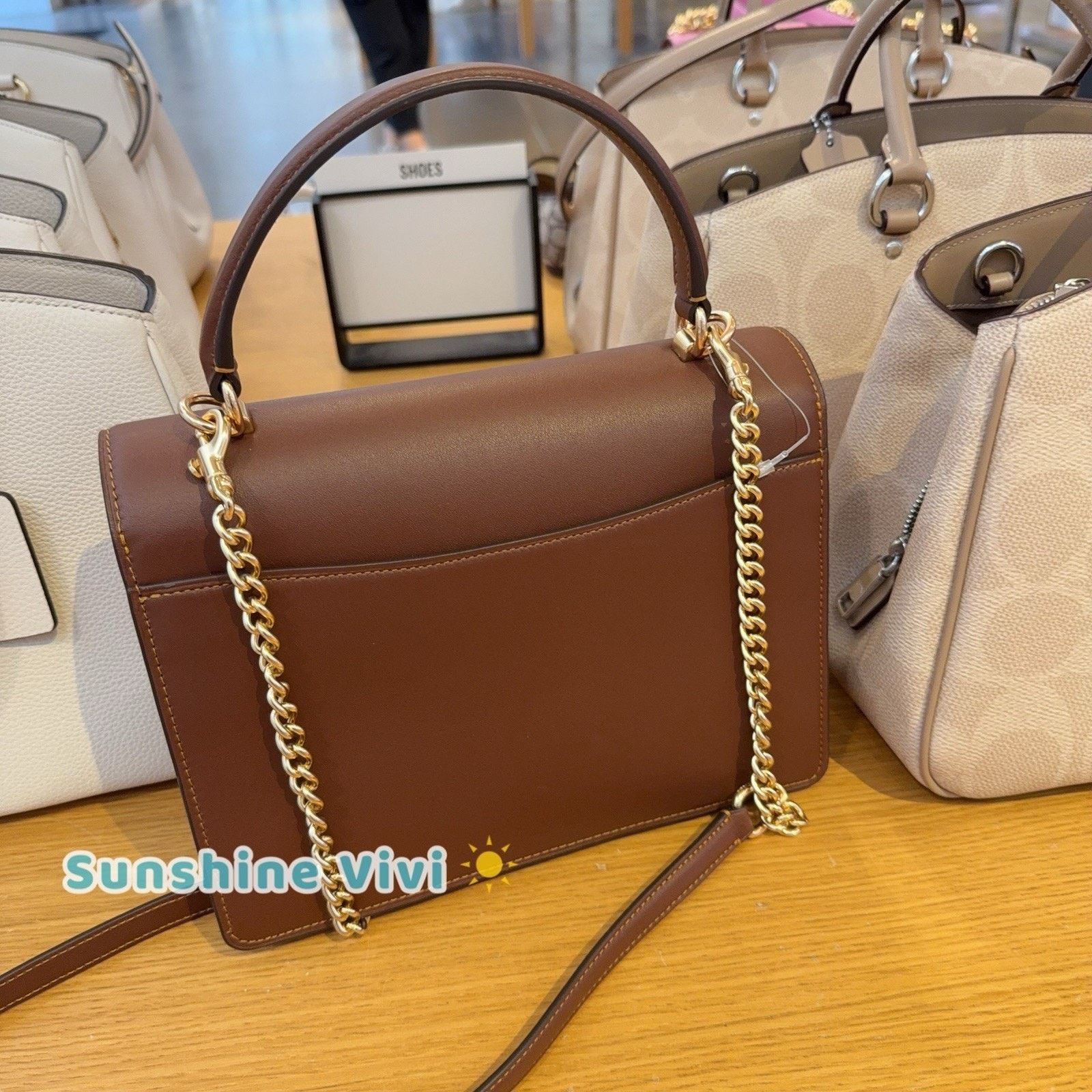 Coach NWT Coach Klare Top Handle Bag CY687 Gold/Tan/Brown Size ONE SIZE - 3 Thumbnail