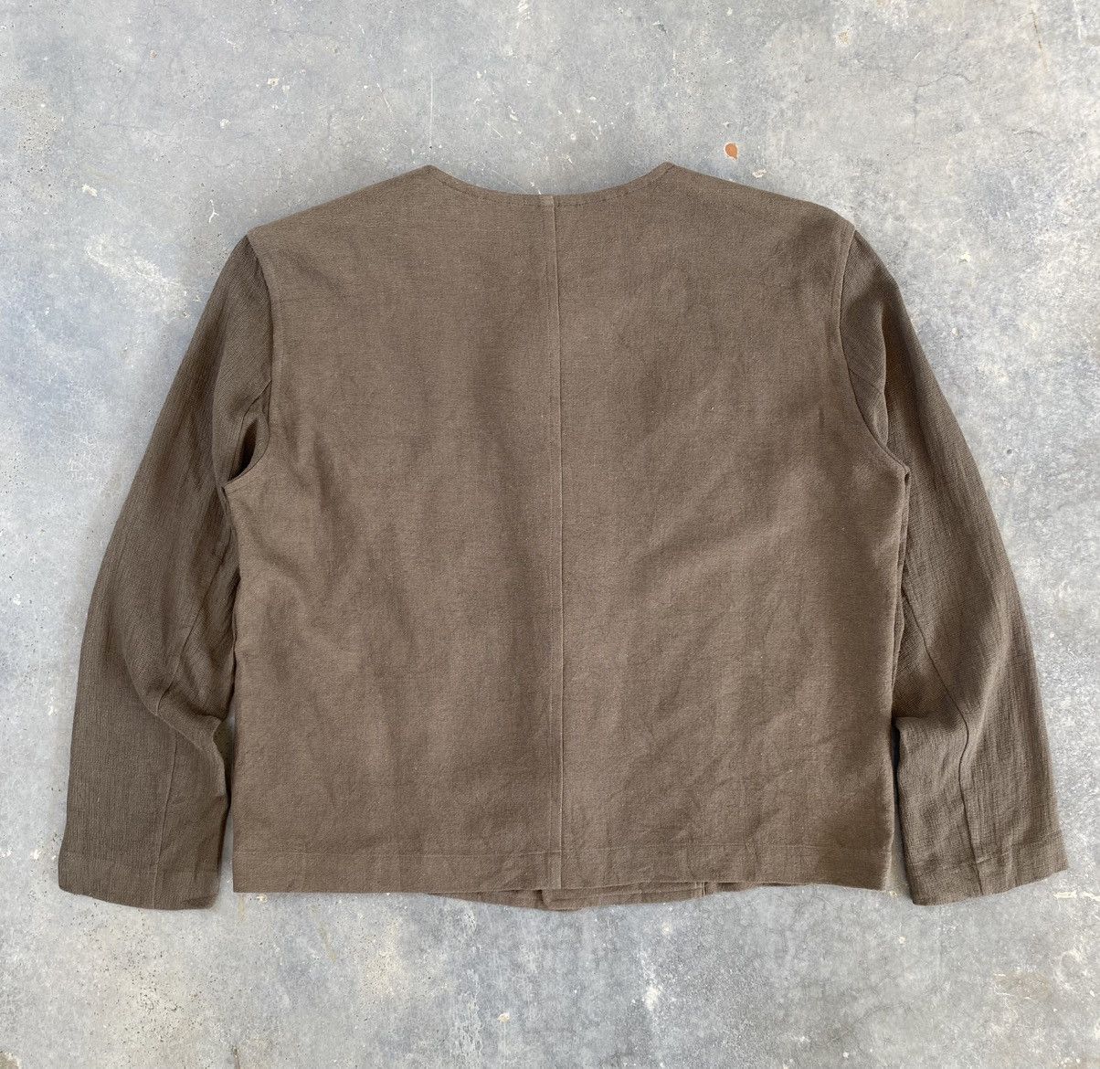 Issey Miyake vintage Issey Miyake Plantation linen jacket Size M / US 6-8 / IT 42-44 - 2 Thumbnail