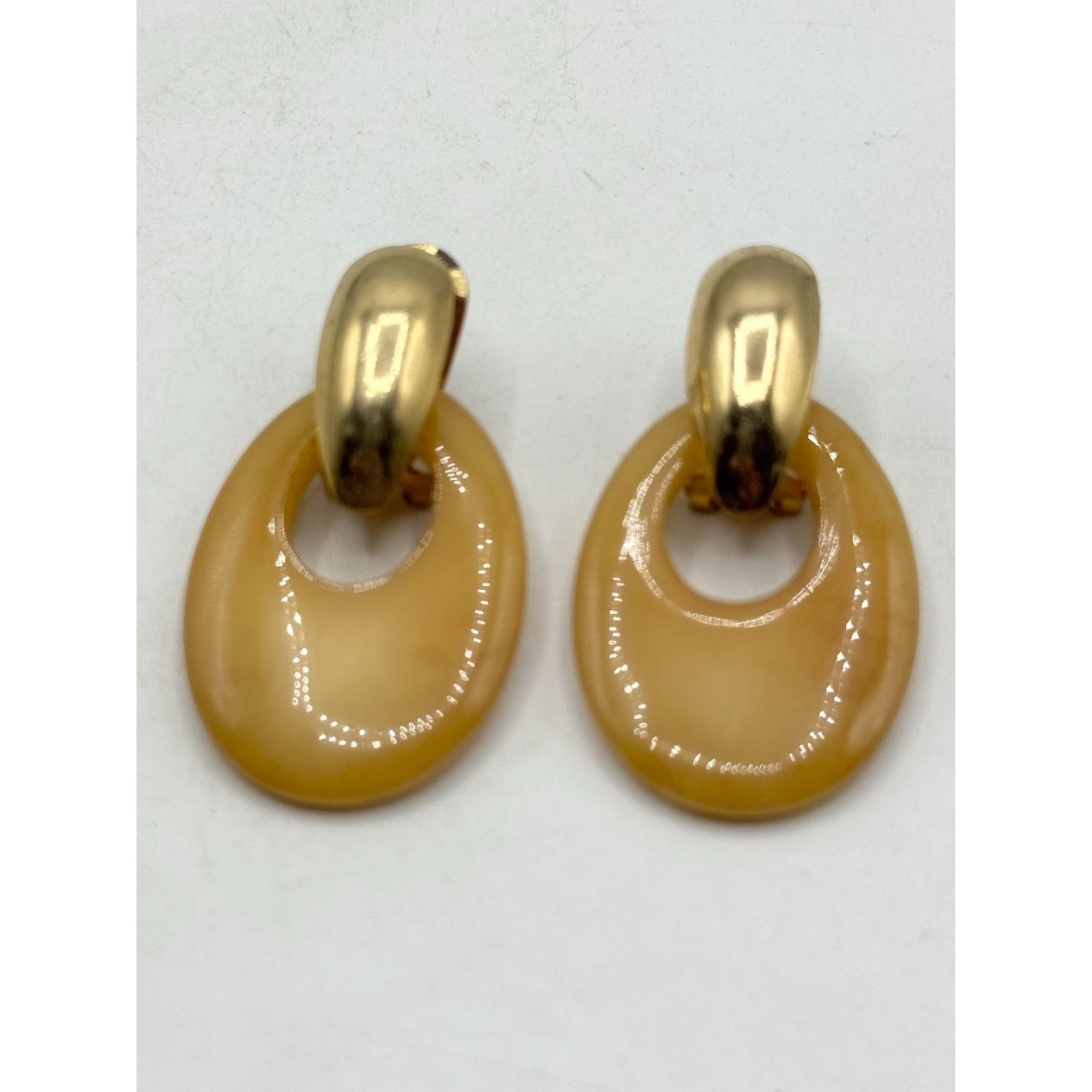 Vintage Vintage yellow stone dangle earrings Size ONE SIZE - 3 Thumbnail