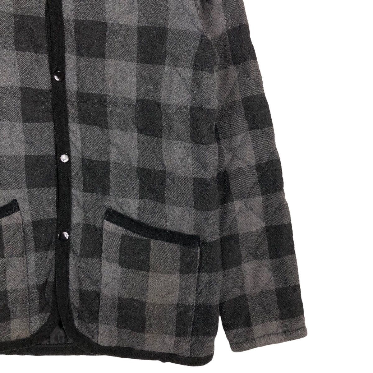 Issey Miyake 🔥Vintage Quilted Button Jacket Global Work Japan Tartan Size US M / EU 48-50 / 2 - 5 Thumbnail