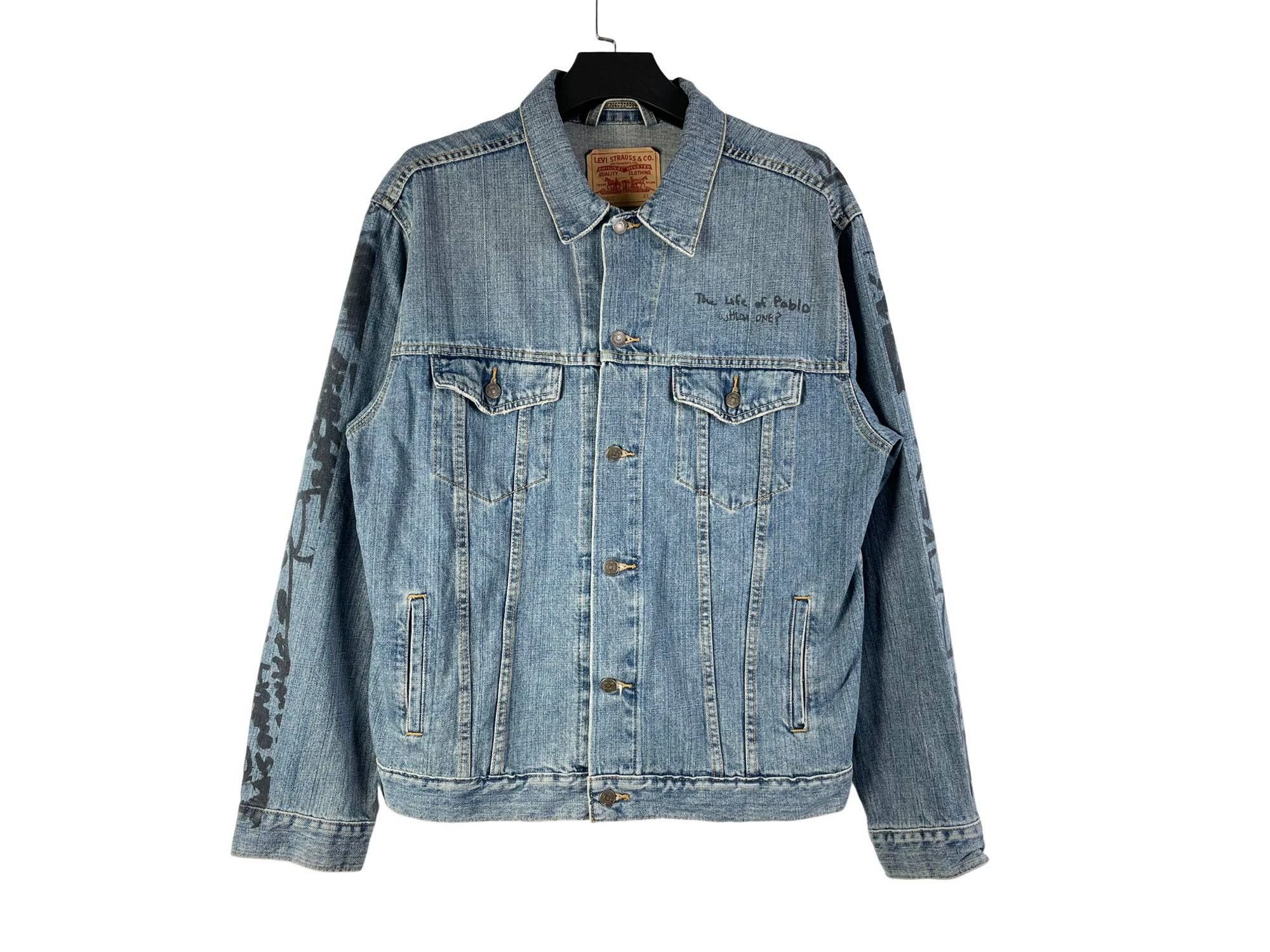 Levi's Levi’s Kanye West TLOP 2016 Graffiti Denim Jacket Size US XL / EU 56 / 4 - 1 Thumbnail