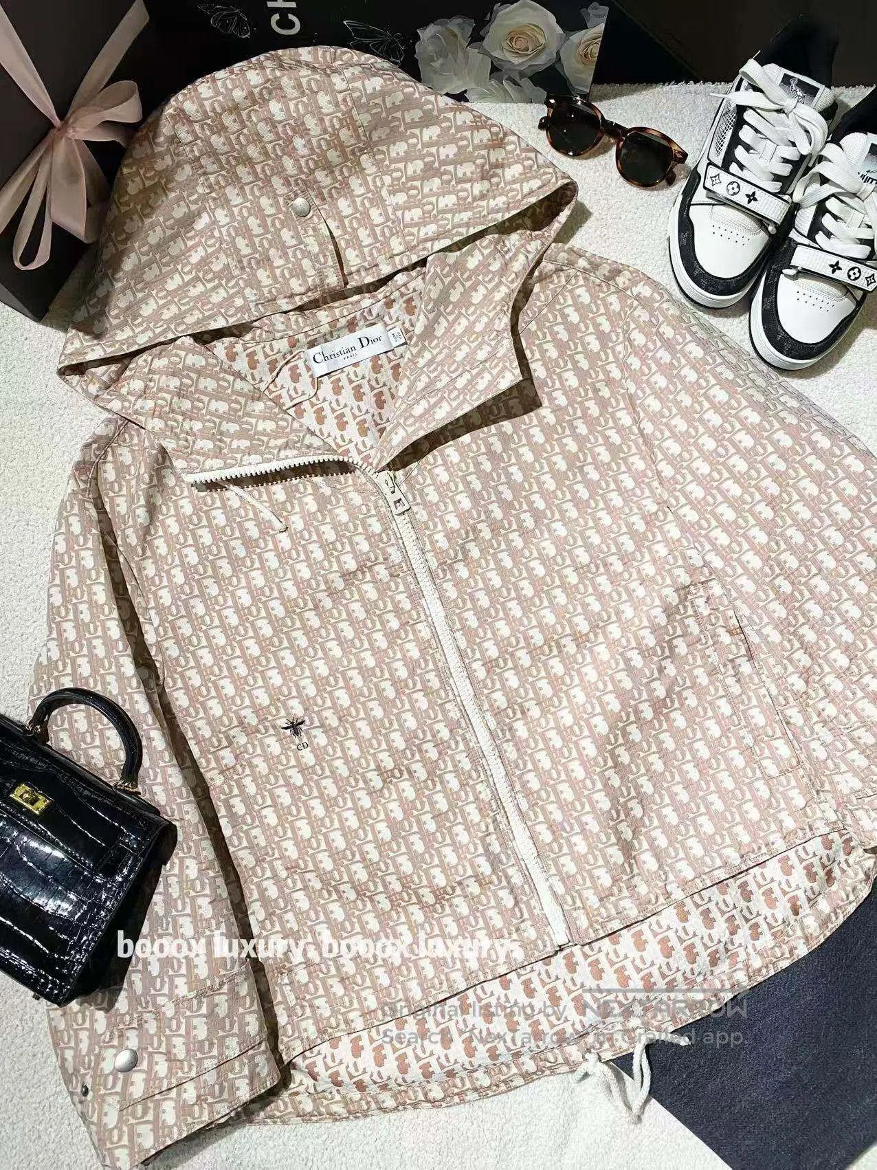 Dior Dior Full logo embroidered bee zip hoodie| Size M / US 6-8 / IT 42-44 - 1 Thumbnail
