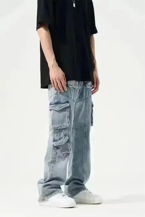 Japanese Brand Multi-pocket Denim Jean Pant Size US 32 / EU 48 - 6 Thumbnail