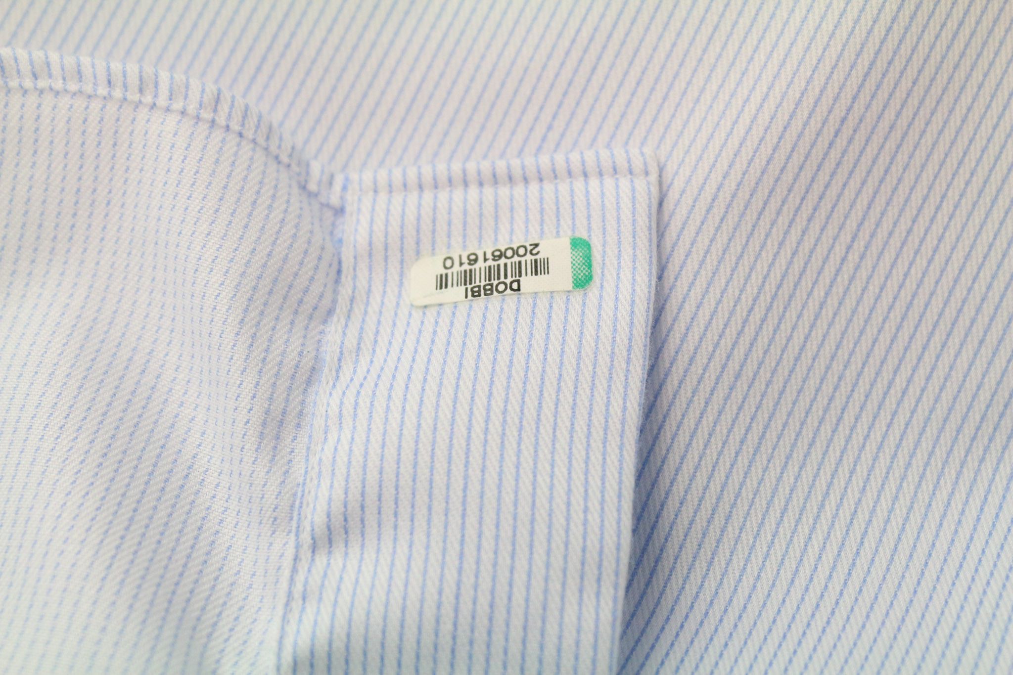 Suitsupply 42/16 1/2 Extra Slim Blue Cotton Striped Cutaway 78717 Size 42R - 8 Thumbnail