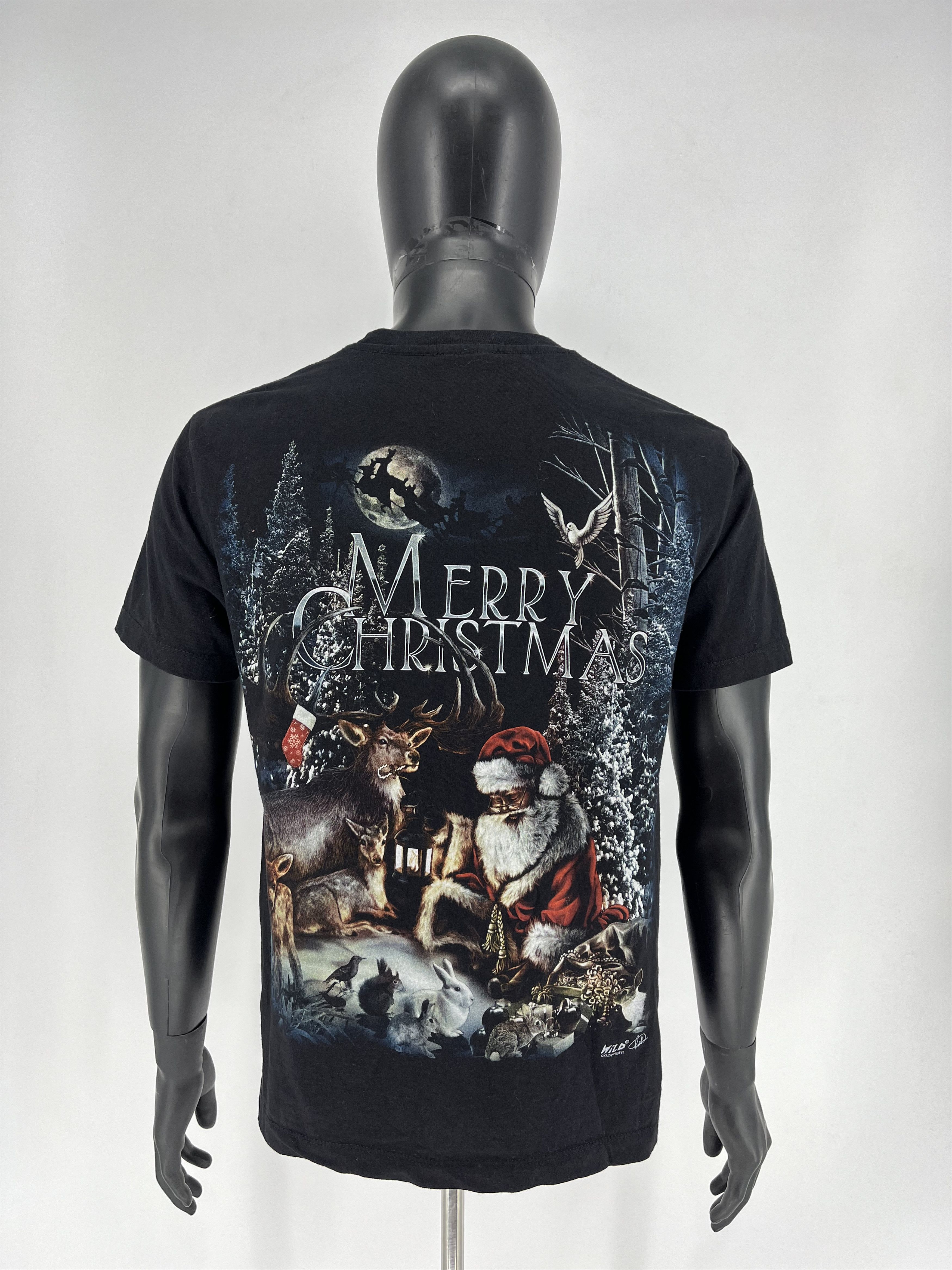 Band Tees × Vintage Vintage Y2K Merry Christmas WILD Hevy Matal Streetwear Size US M / EU 48-50 / 2 - 10 Thumbnail