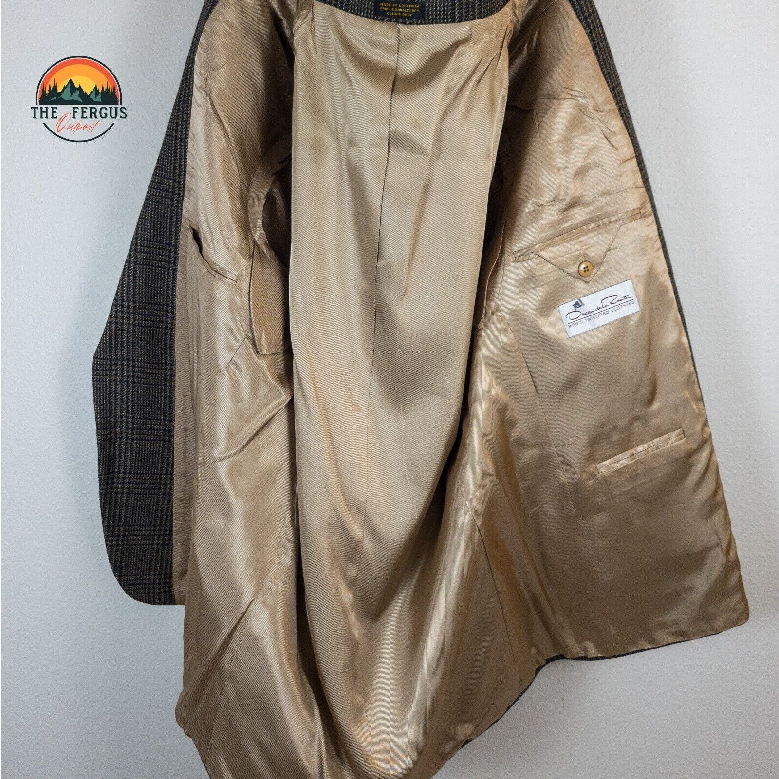 Oscar De La Renta Oscar De La Renta Heritage Wool Blazer Sport Coat Sz 42R Size 42R - 10 Thumbnail
