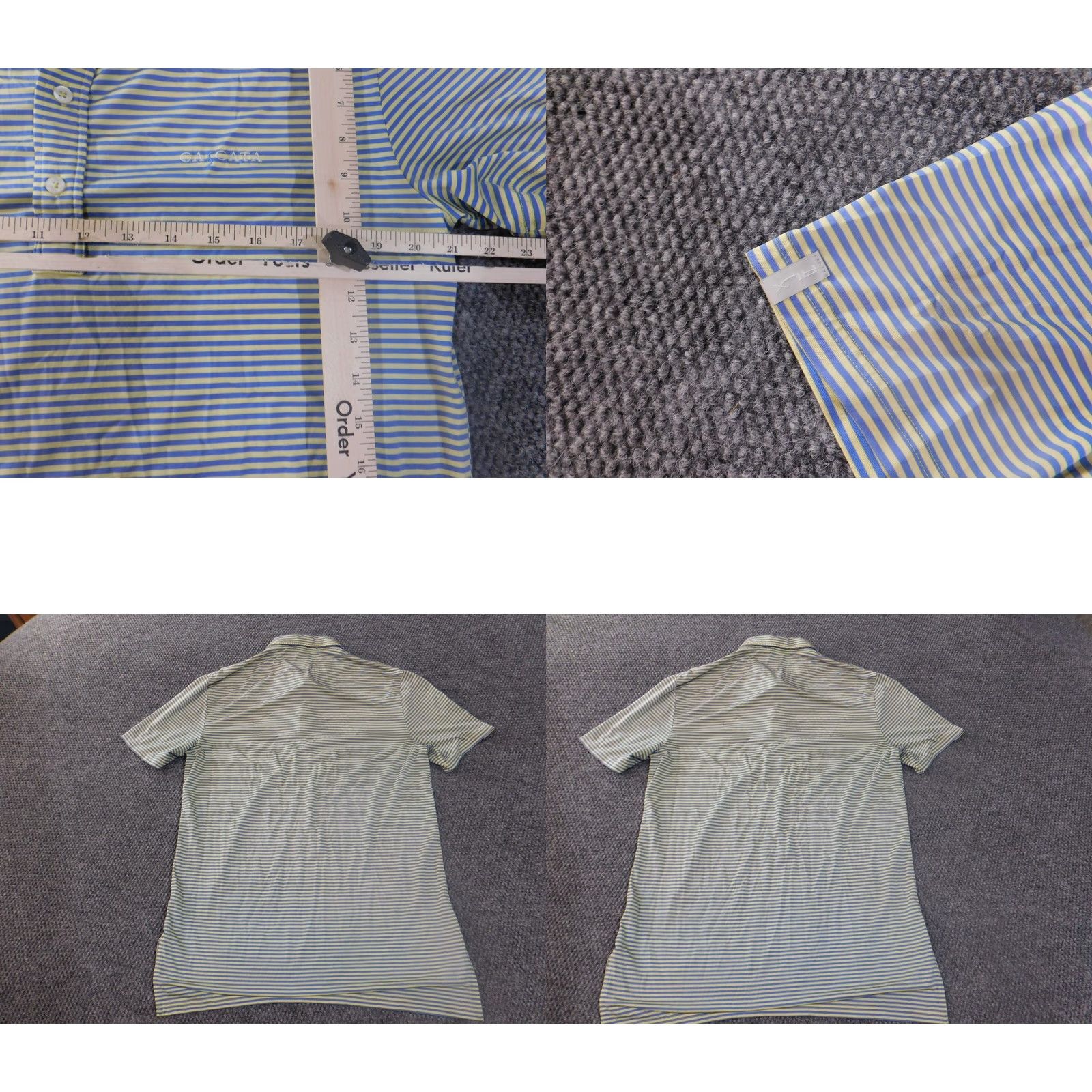RLX Ralph Lauren RLX Ralph Lauren Polo Shirt M Mens Striped Blue Stretch Golf Performance Shirt Size US M / EU 48-50 / 2 - 8 Thumbnail