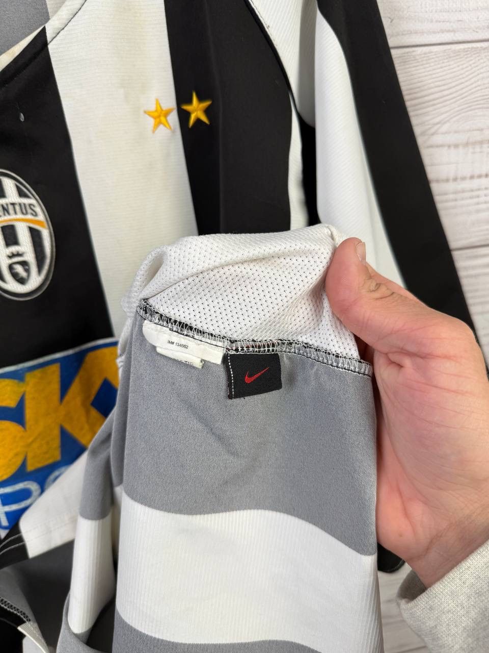 Nike 2004/05 NIKE JUVENTUS HOME SOCCER FOOTBALL JERSEY SHIRT Size US XL / EU 56 / 4 - 11 Thumbnail