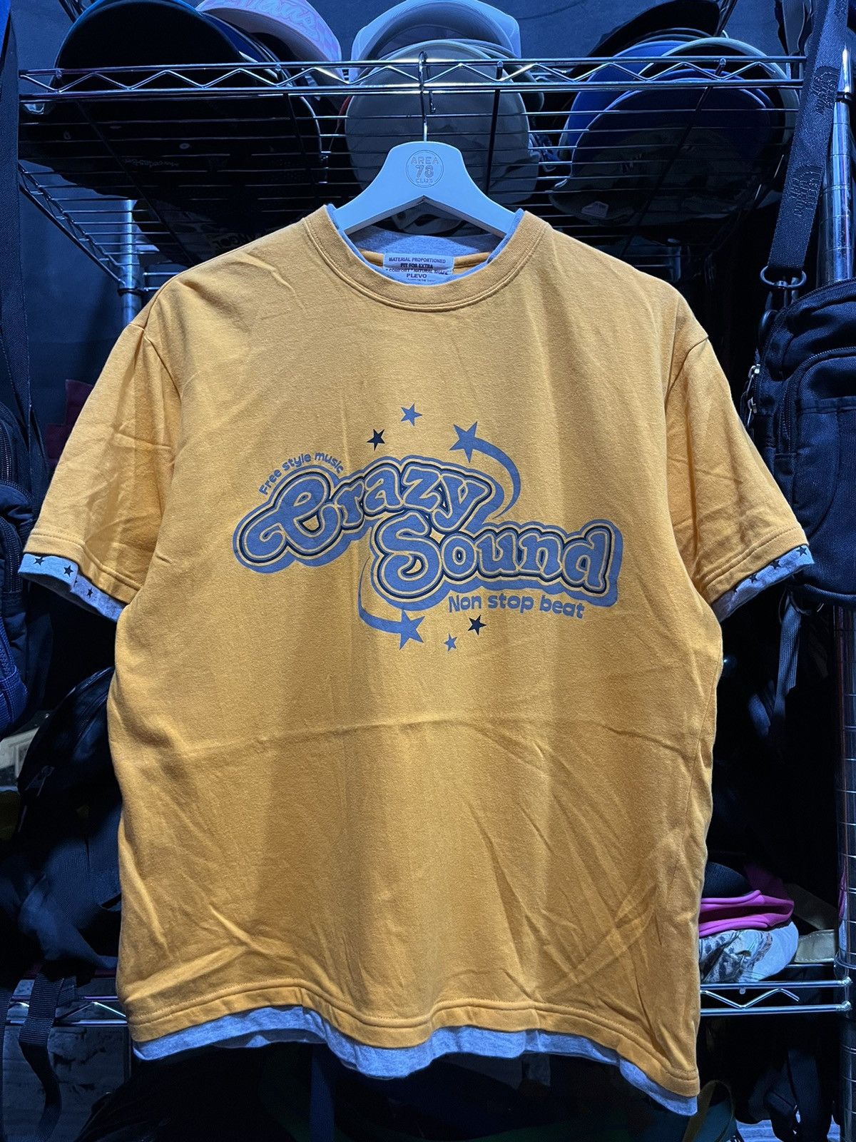 Vintage Free Style Music Crazy Sound Non Stop Beat Double Layer Tee Size US L / EU 52-54 / 3 - 1 Thumbnail