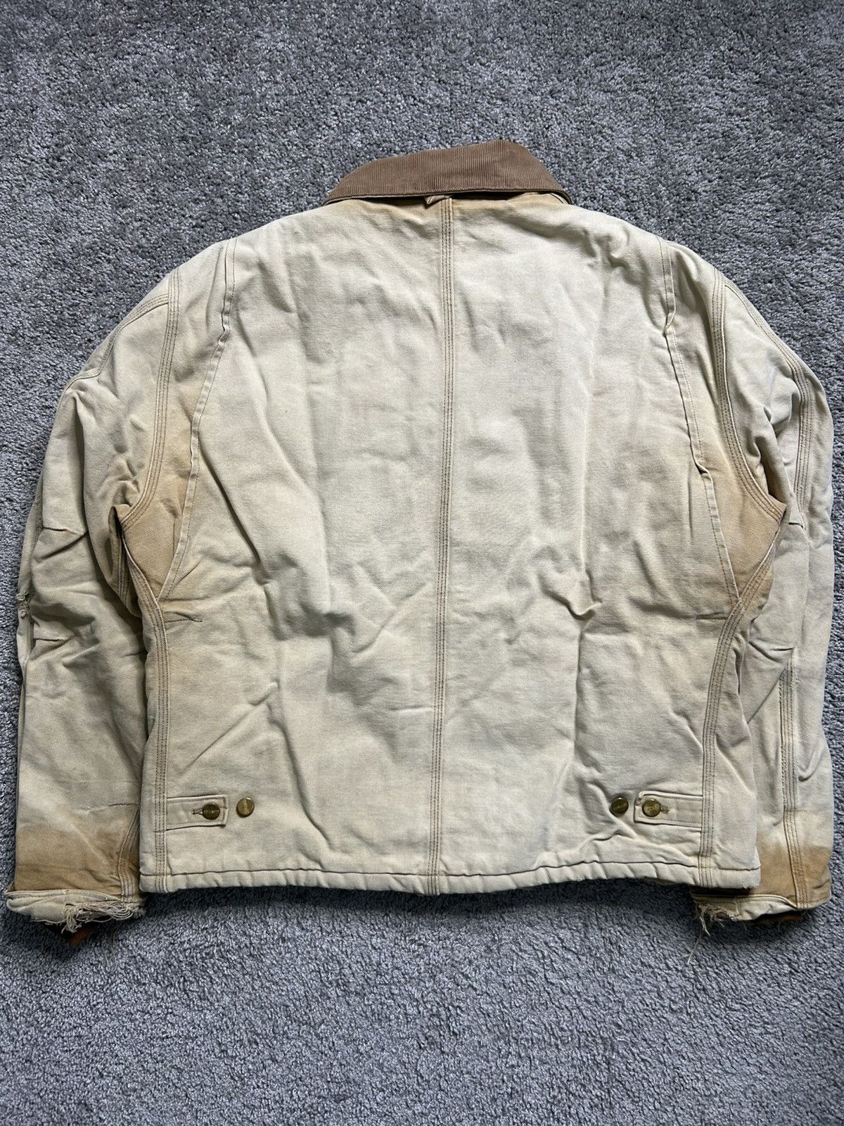 Carhartt Vintage 90s Carhartt Arctic Jacket Tan Quilt Lined Work Sun Size US XL / EU 56 / 4 - 8 Thumbnail
