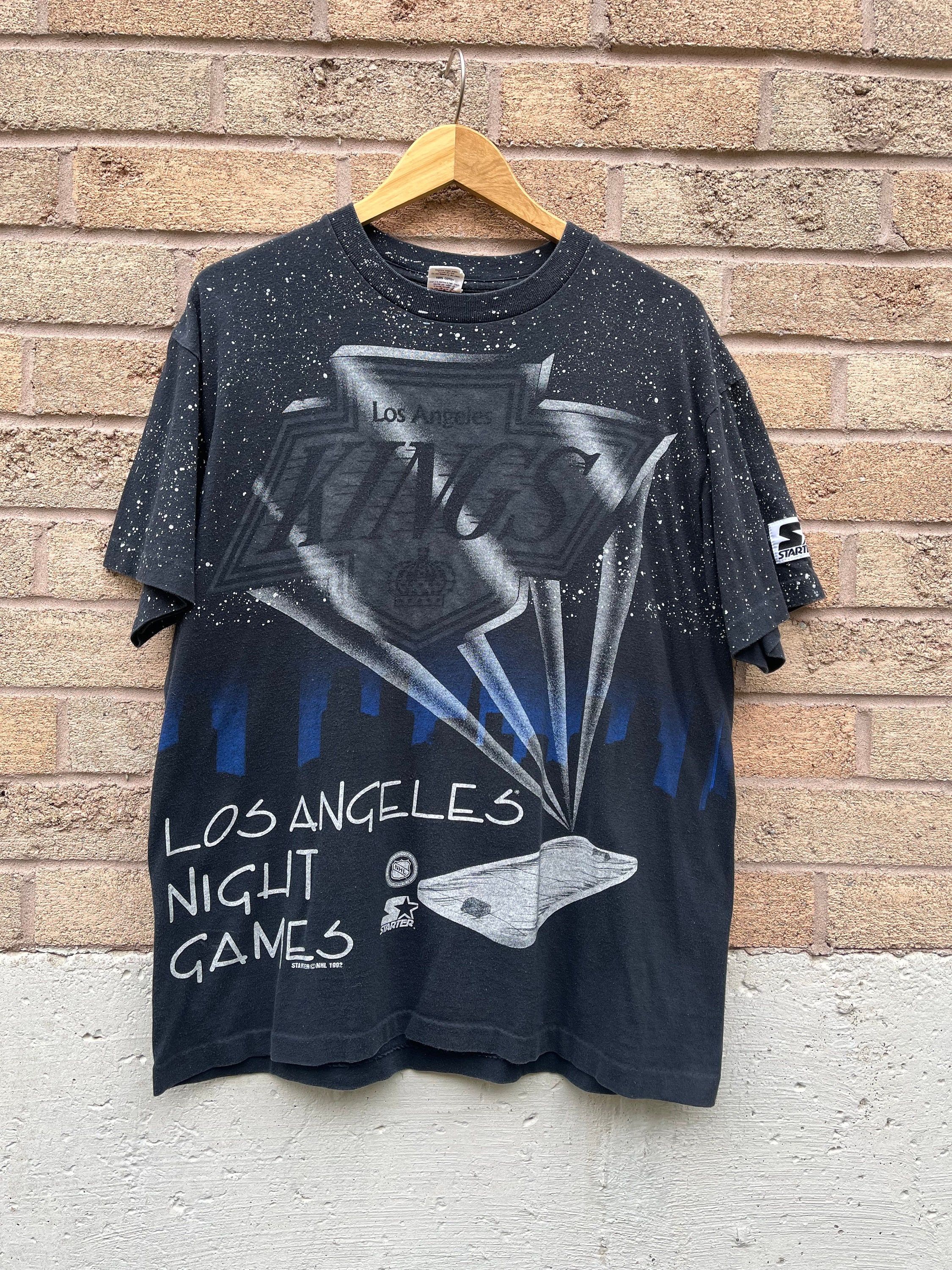 Starter Vintage Los Angeles Kings Starter Night Games 1992 Tshirt Size US XL / EU 56 / 4 - 1 Thumbnail