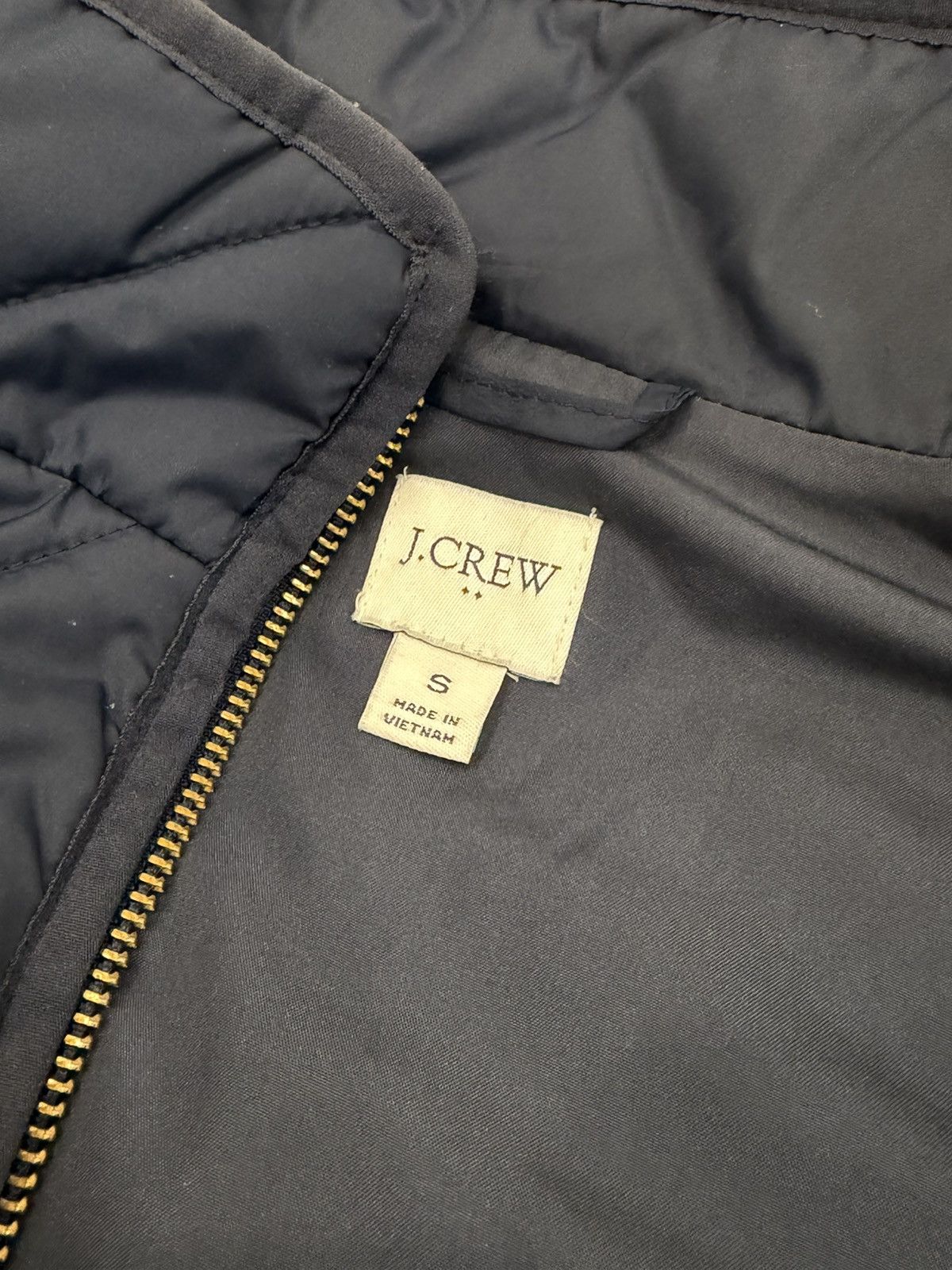 J.Crew J Crew Quilted Navy Vest Size S / US 4 / IT 40 - 5 Thumbnail