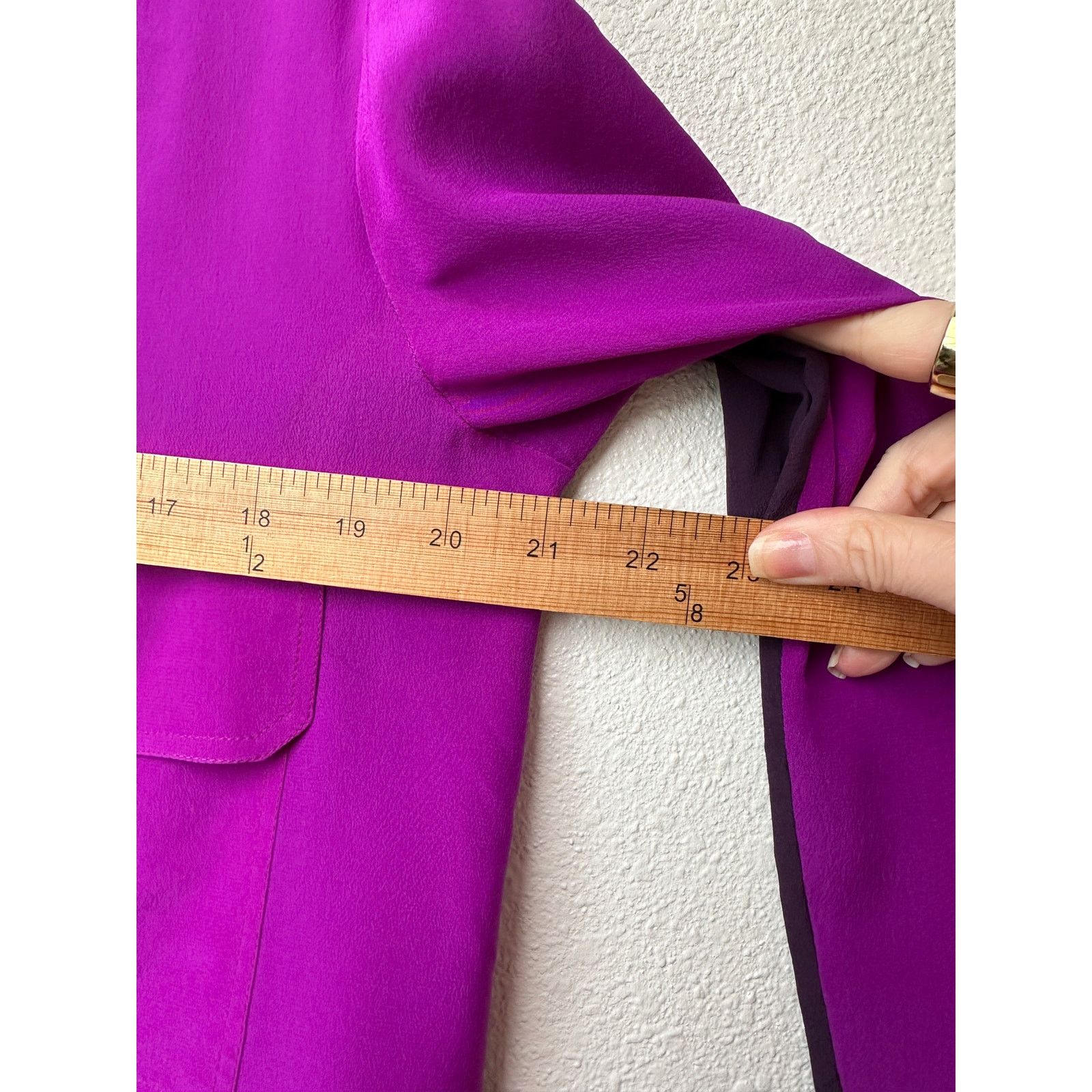Stella McCartney Stella McCartney Blouse Purple Women US10 100% Silk Size L / US 10 / IT 46 - 10 Thumbnail