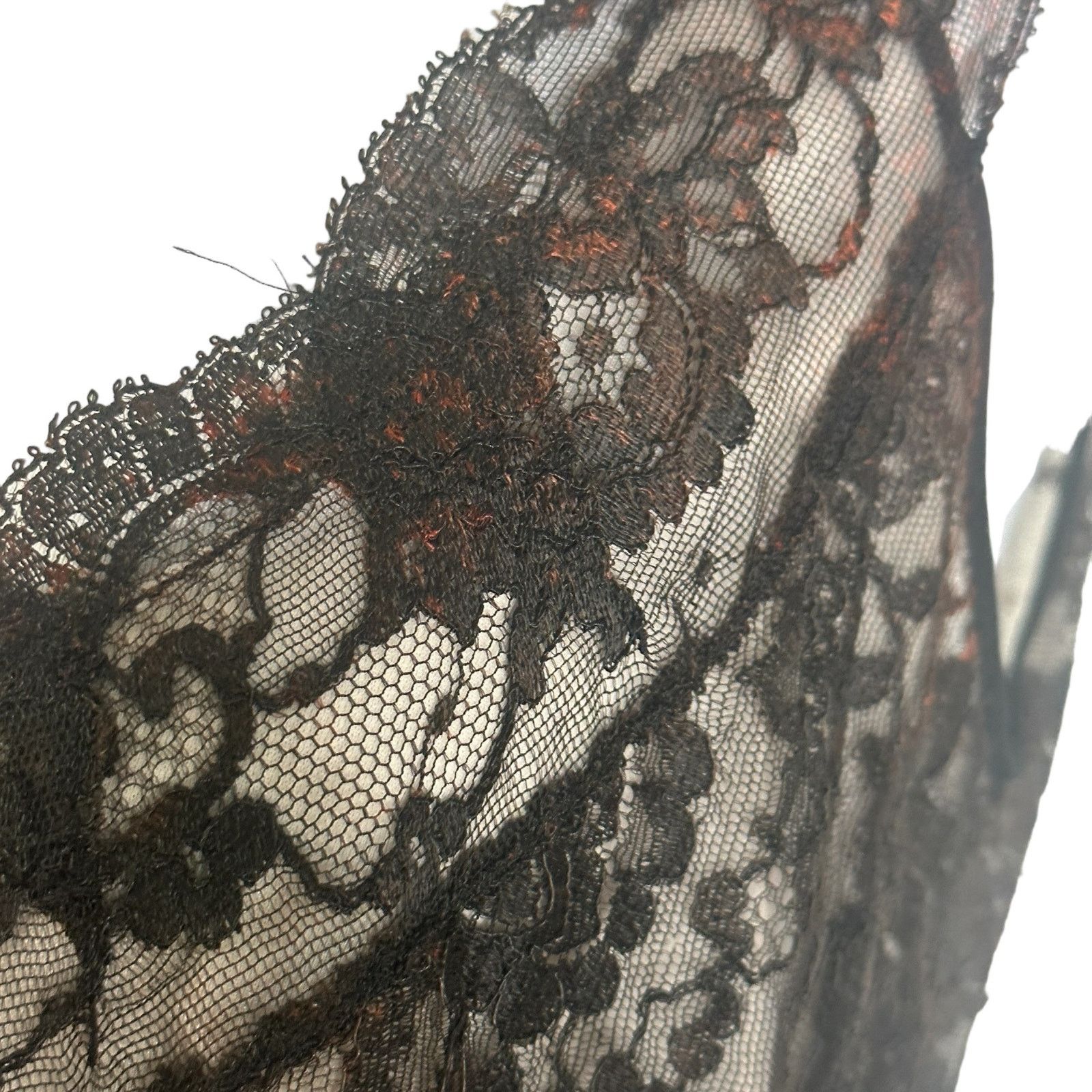 Vintage Vintage 1960s Black Lace Full Length Maxi Nightgown S/M Size S / US 4 / IT 40 - 2 Thumbnail