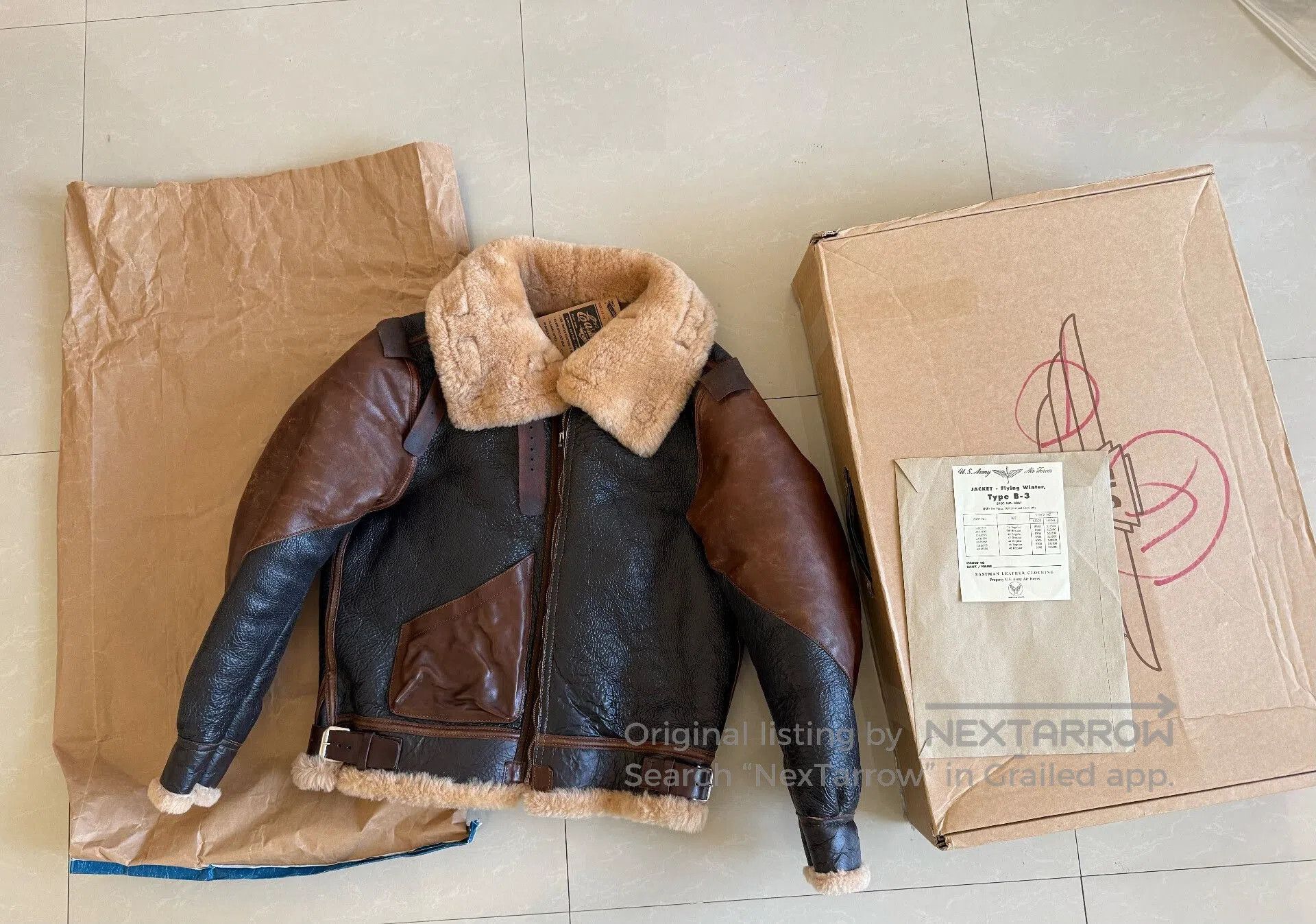 Eastman Leather Clothing Eastman B3 Leather Jacket Size 38. Size US M / EU 48-50 / 2 - 1 Thumbnail