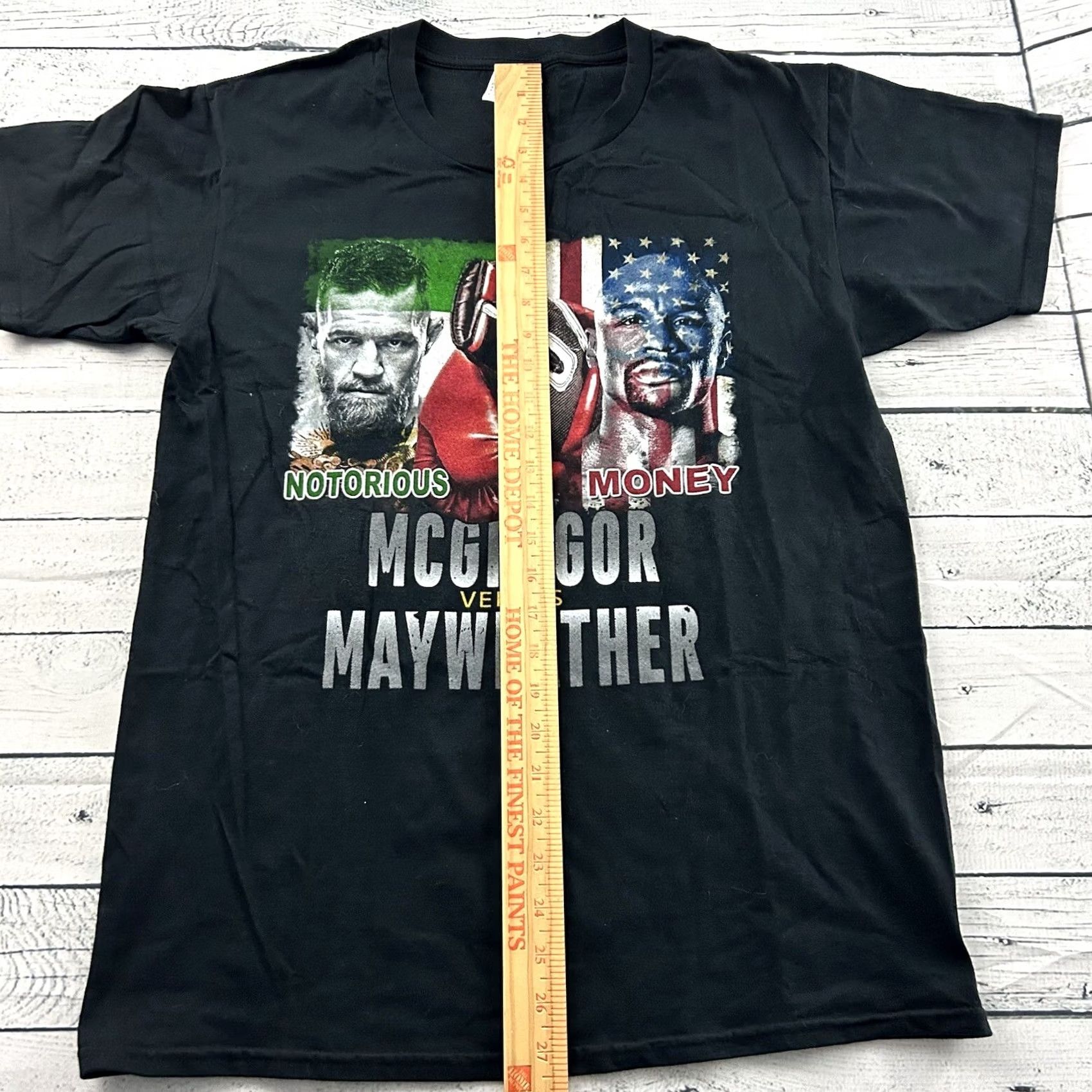 Gildan McGregor Vs Mayweather Short Sleeve Gildan T Shirt Men's M Black Size US M / EU 48-50 / 2 - 2 Thumbnail