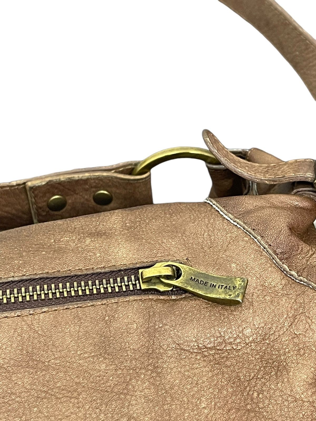 Leather Full Leather Limpronta Italy Tote Shoulder Bag 5🟩 Size ONE SIZE - 10 Thumbnail