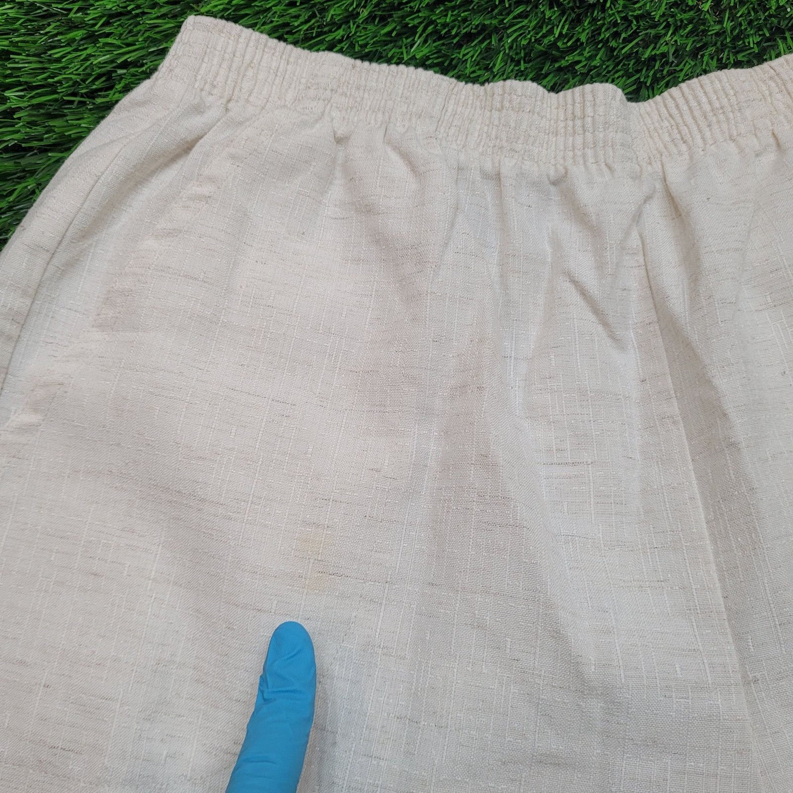 Vintage VTG 80s High Waisted Linen Pants Womens PL Cropped Tapered Size US 30 / EU 46 - 2 Thumbnail