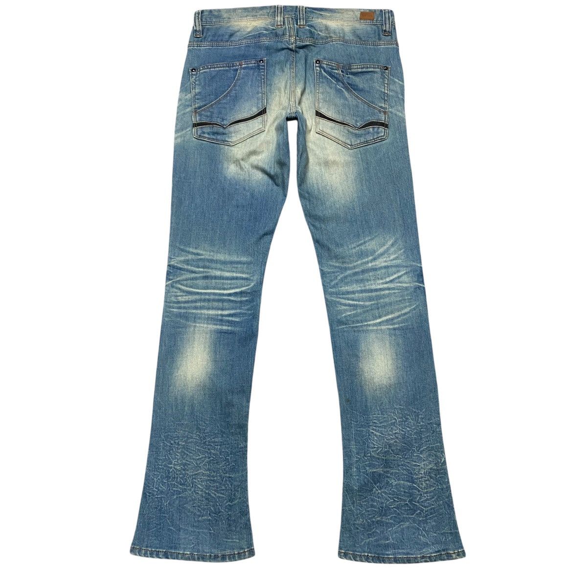 Nicole Club NCFM Denim Low Flare Jeans Size US 32 / EU 48 - 2 Thumbnail