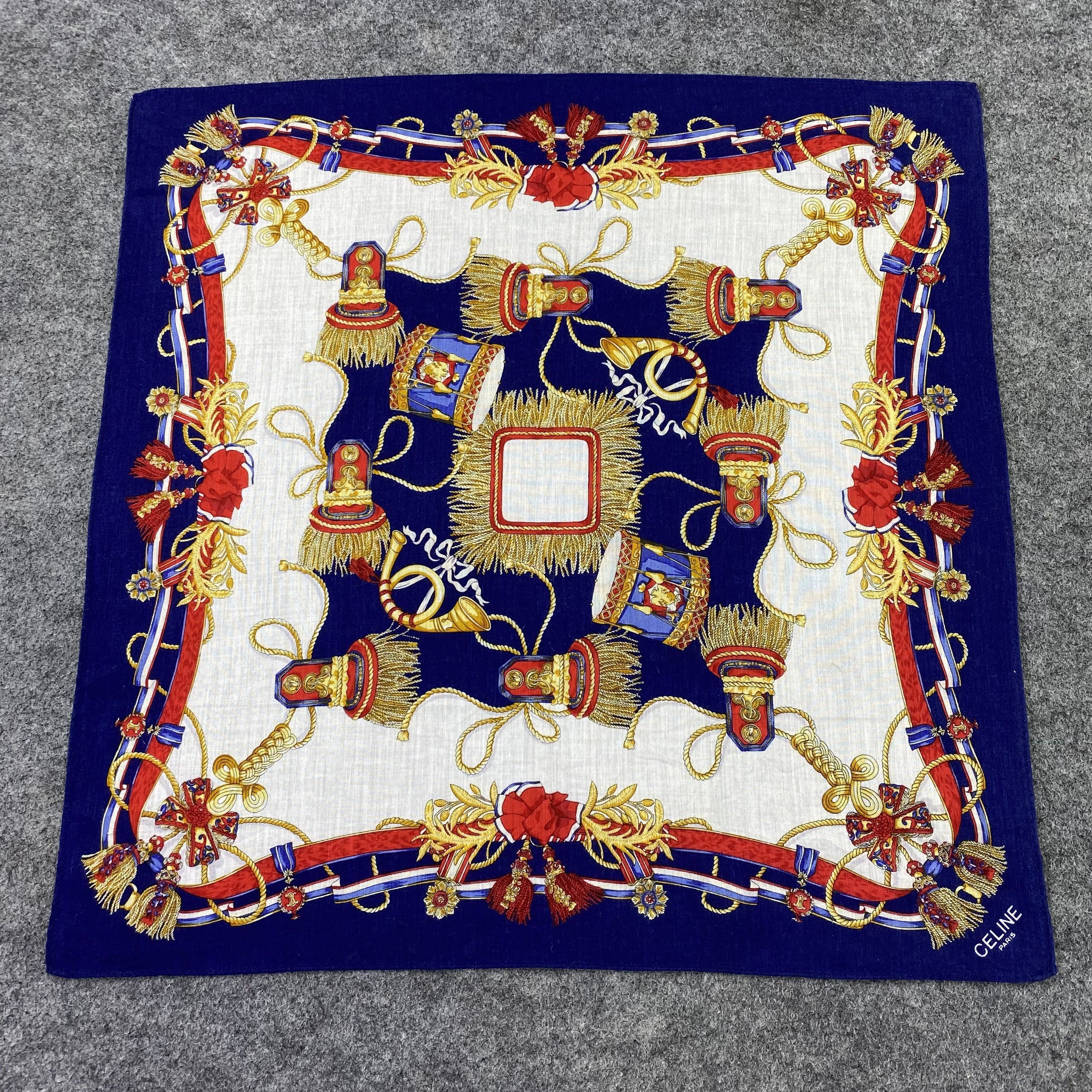 Celine × Vintage Celine Handkerchief / Bandana / Neckerchief /Headscarf-B1005 Size ONE SIZE - 3 Thumbnail