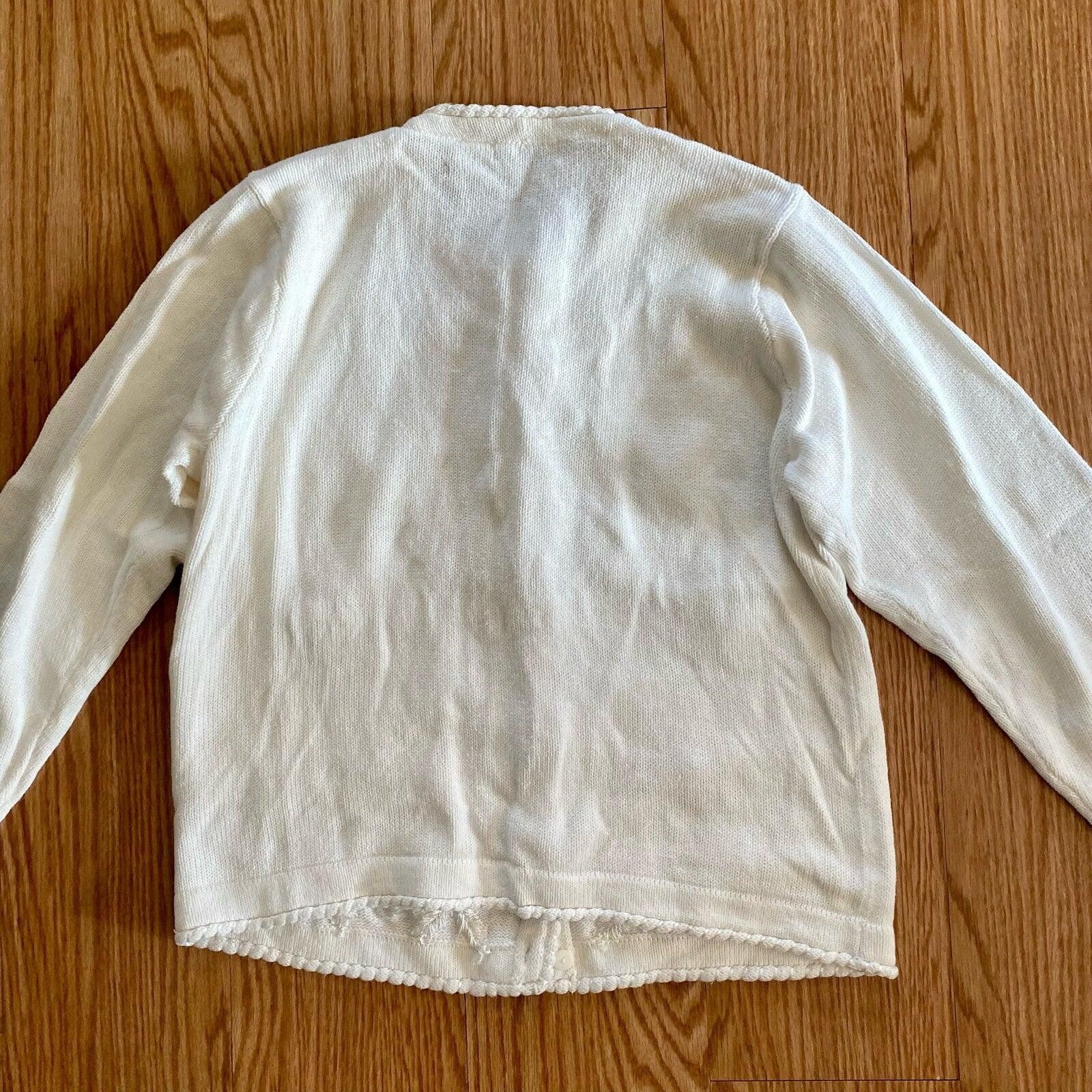 Other BP Design Vintage Ramie Knit White Sweater Womens XLarge Size XL / US 12-14 / IT 48-50 - 11 Thumbnail