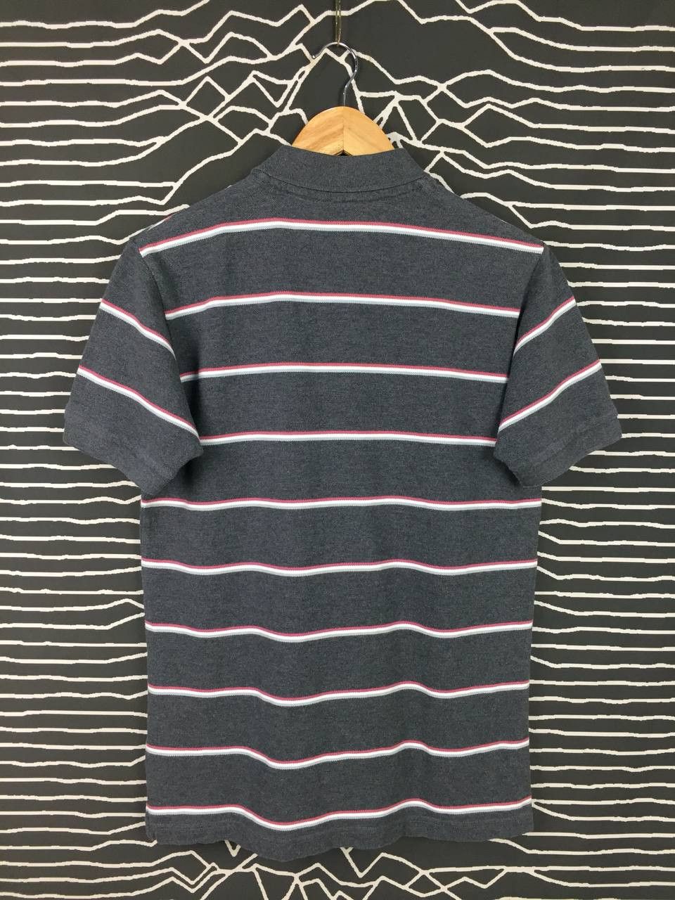 Japanese Brand × Uniqlo Uniqlo Casual Essential Striped Polo Tee Size US M / EU 48-50 / 2 - 4 Thumbnail