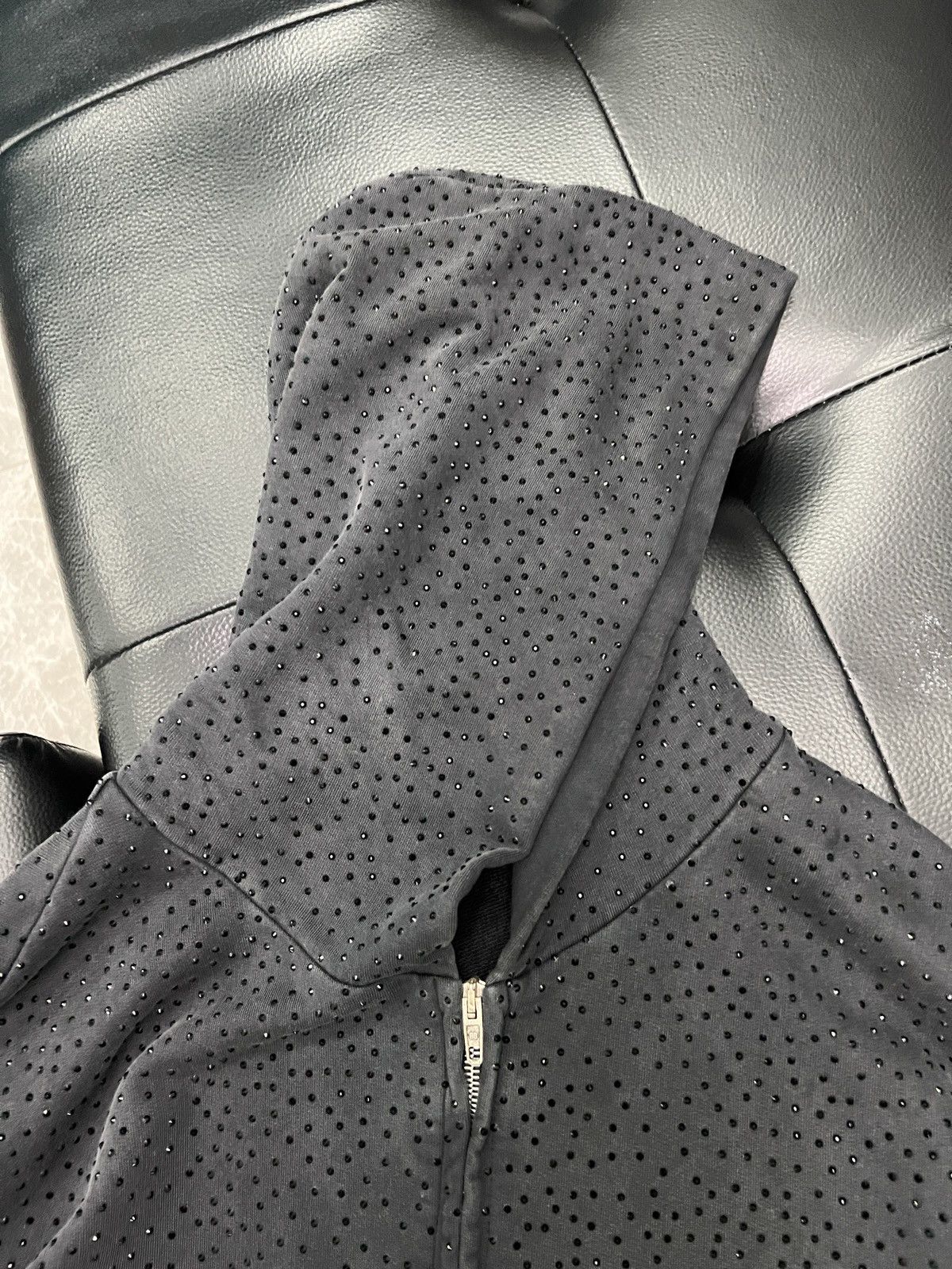 Balenciaga Balenciaga SS23 Runway “Mud” Crystal Zip Hoodie Size US M / EU 48-50 / 2 - 4 Thumbnail