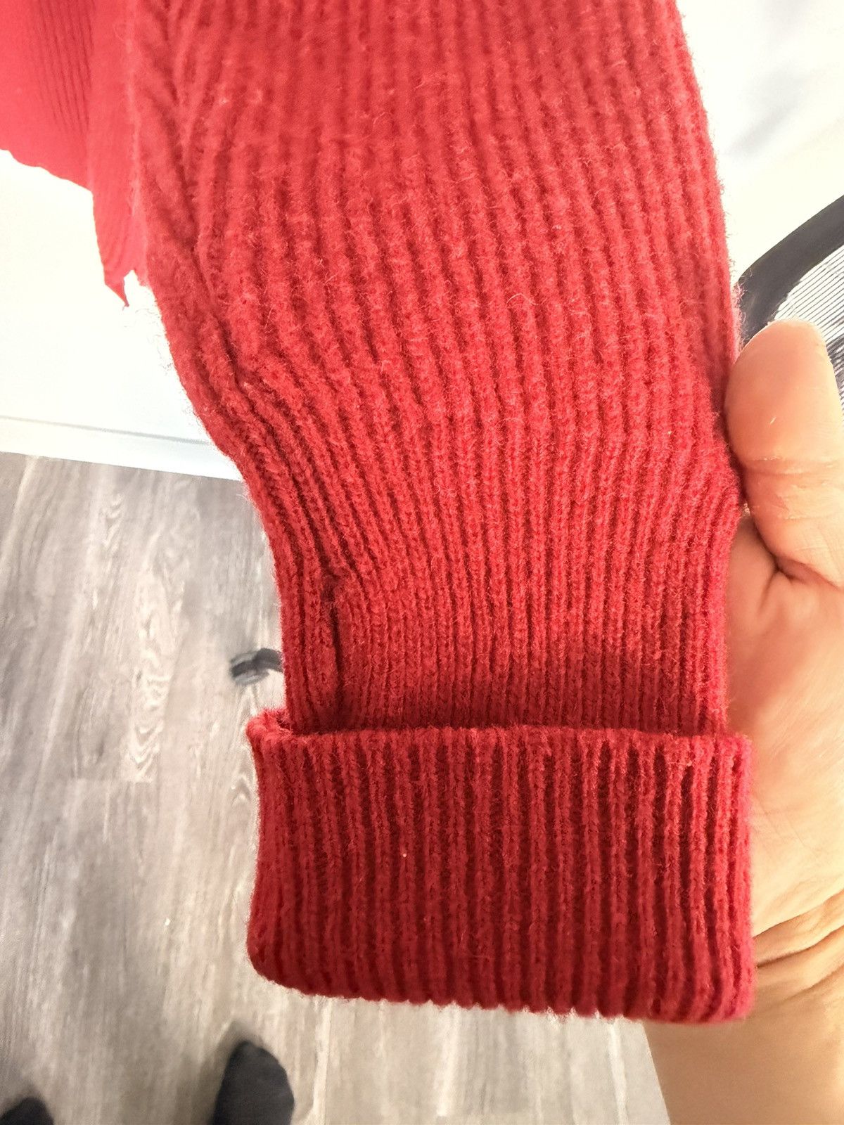 Mackintosh X Slam Jam Red Wool Ribbed Sweater – Size 1XL, Men's — image 6 of 6