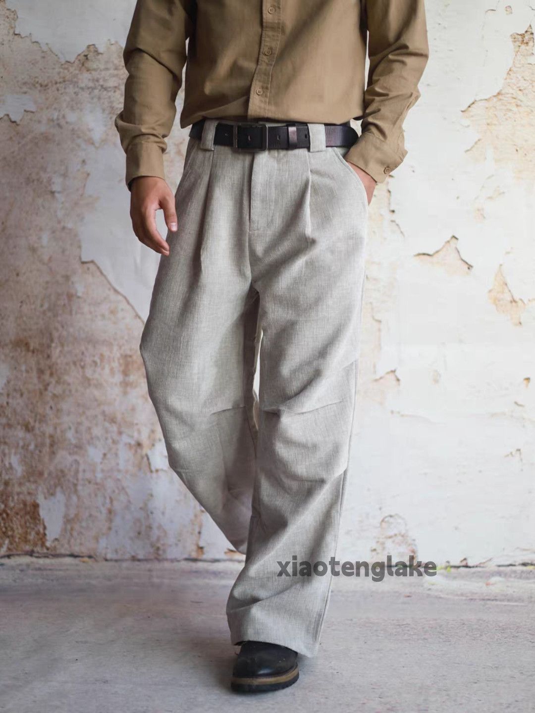 Vintage Custom loose baggy pleated wide Leg yuppie pants Size US 28 / EU 44 - 5 Thumbnail