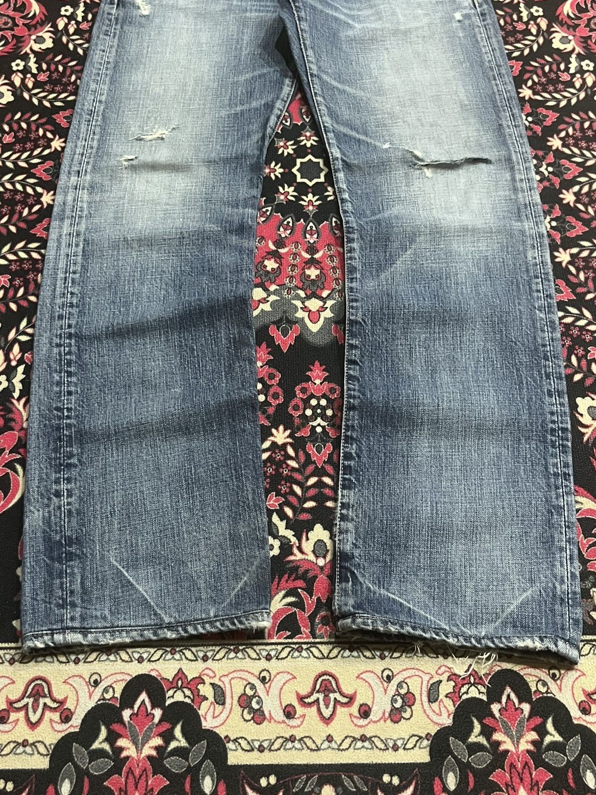 Hysteric Glamour Japanese Brand Hysteric Glamour Blue Whisker Studded Jeans Size US 30 / EU 46 - 12 Thumbnail