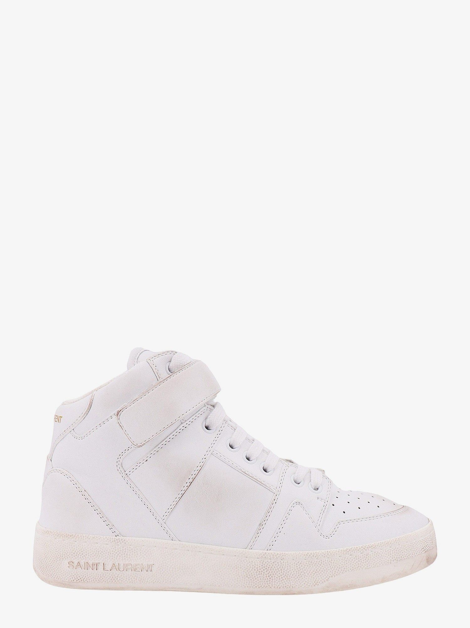 YVES Saint Laurent Leather Sneskers With Washed-Out Effect It 41 Shoes, Men's (Size 8)