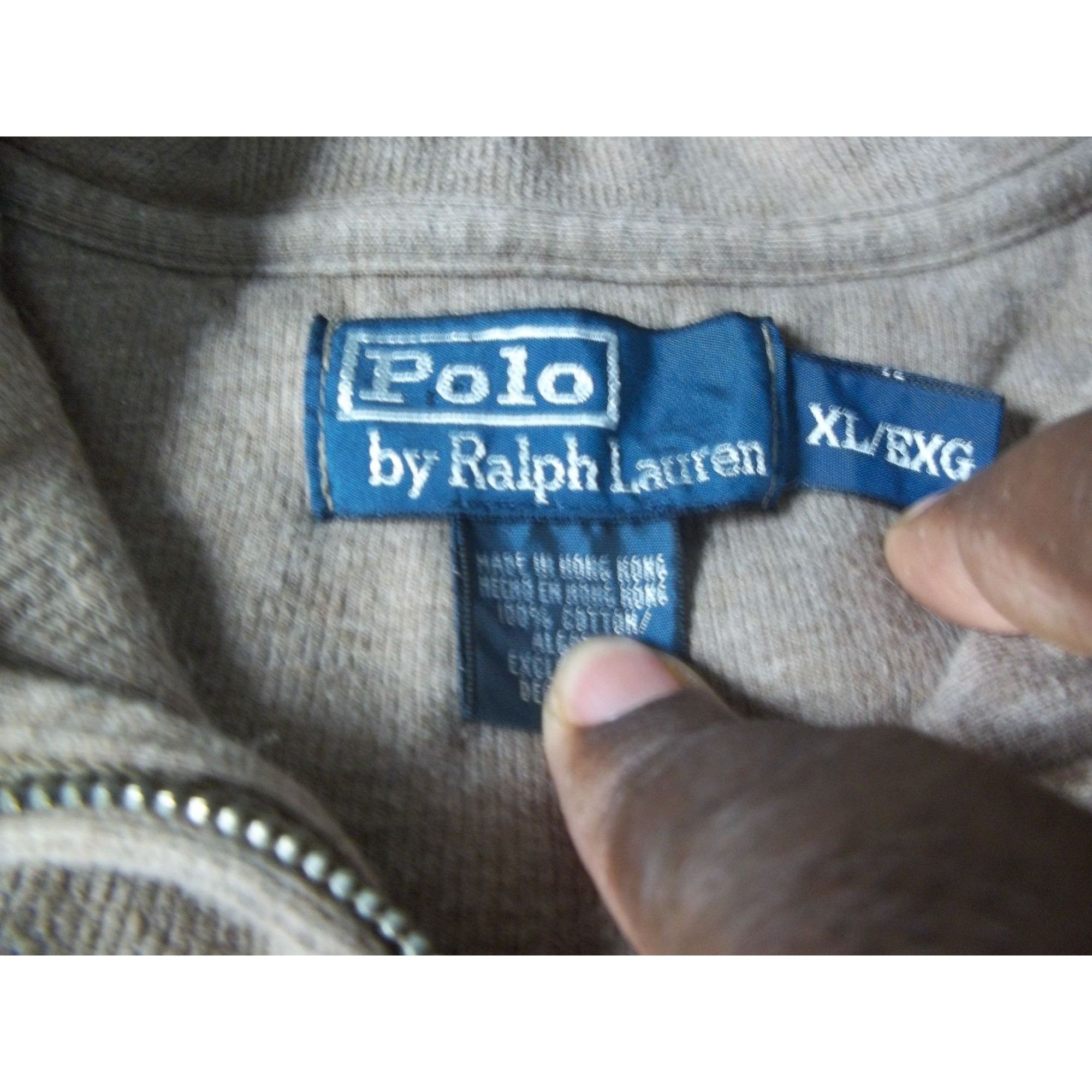 Polo Ralph Lauren Polo Ralph Lauren 1/4 Zip Pullover Men Sz XL Tan Logo Classi Size US XL / EU 56 / 4 - 5 Thumbnail