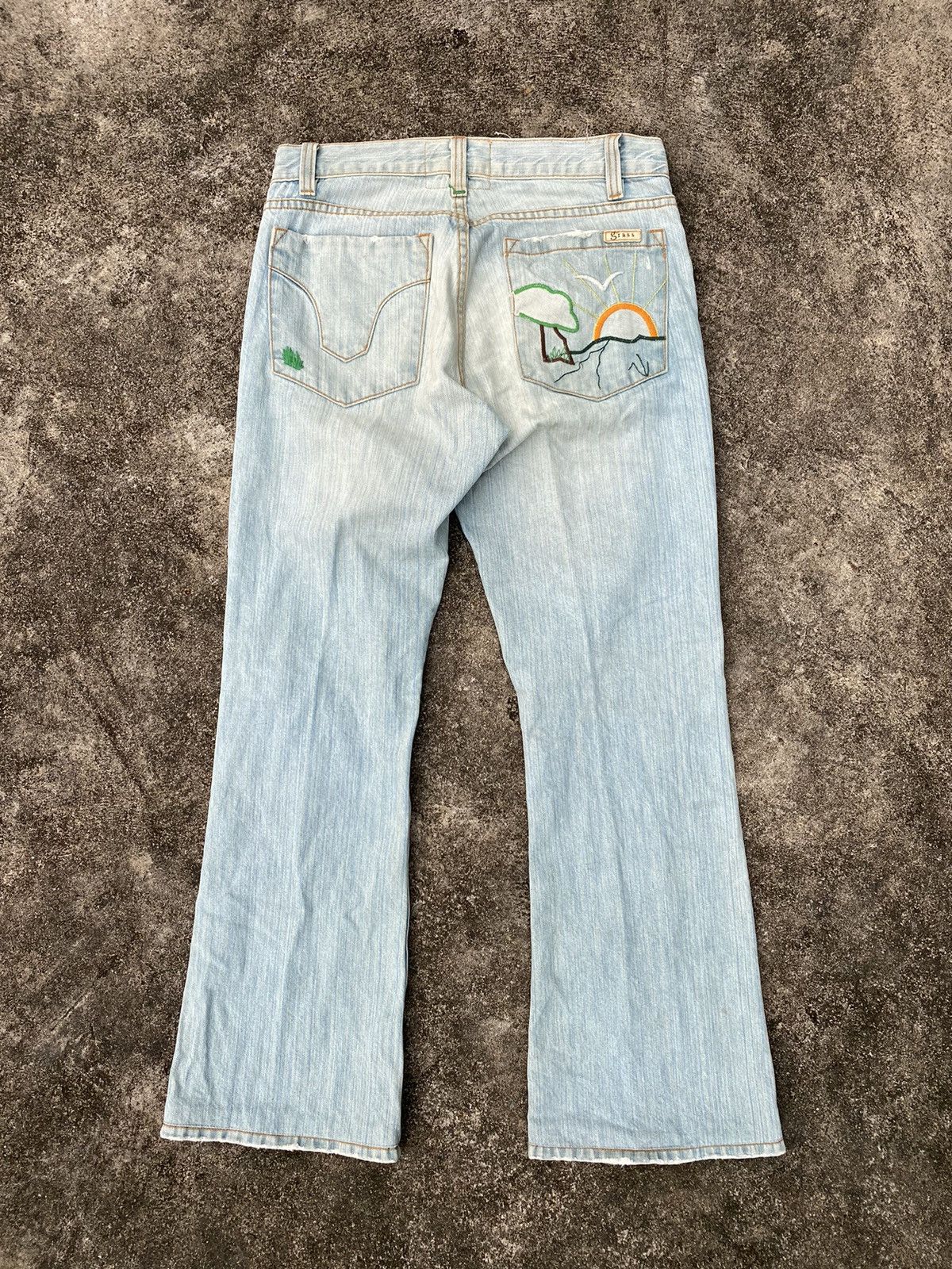 If Six Was Nine 🖤BLACKFRIDAY🖤Grass Flared Jeans Lgb Ifsixwasnine Size US 31 - 1 Thumbnail