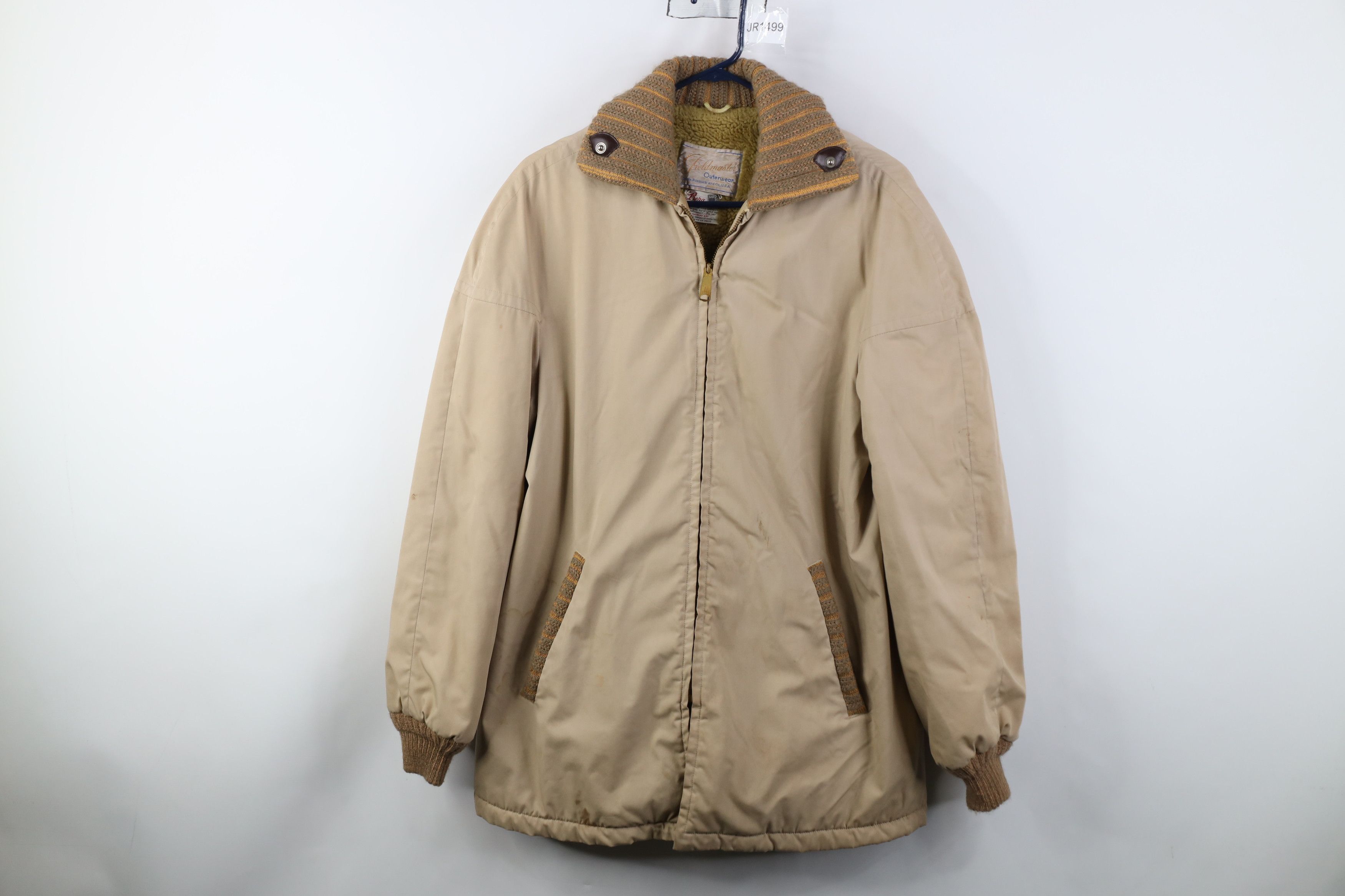 Vintage 50s 60s STreetwera Deep Pile Fleece Lined Jacket USA