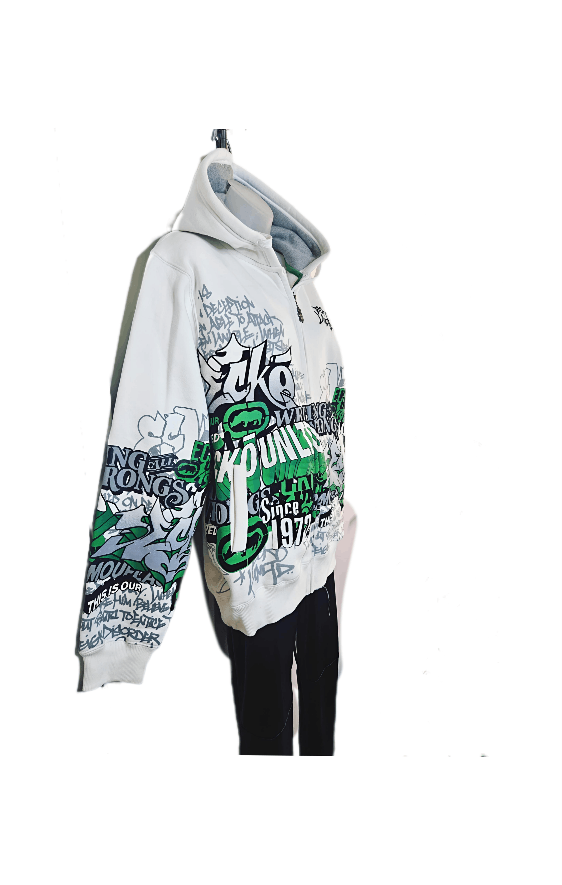 Marc Ecko Men’s Mark Ecko 2002 Graffiti Hoodie, Mint Condition: Size US L / EU 52-54 / 3 - 8 Thumbnail