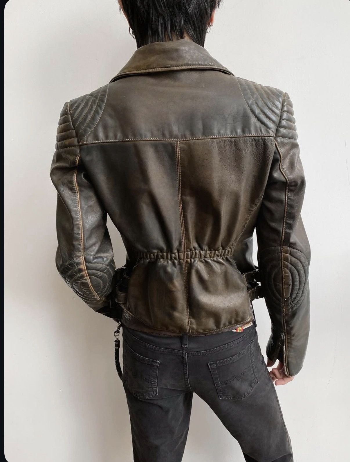 14th Addiction GAS Leather Biker Jacket Size US S / EU 44-46 / 1 - 4 Thumbnail