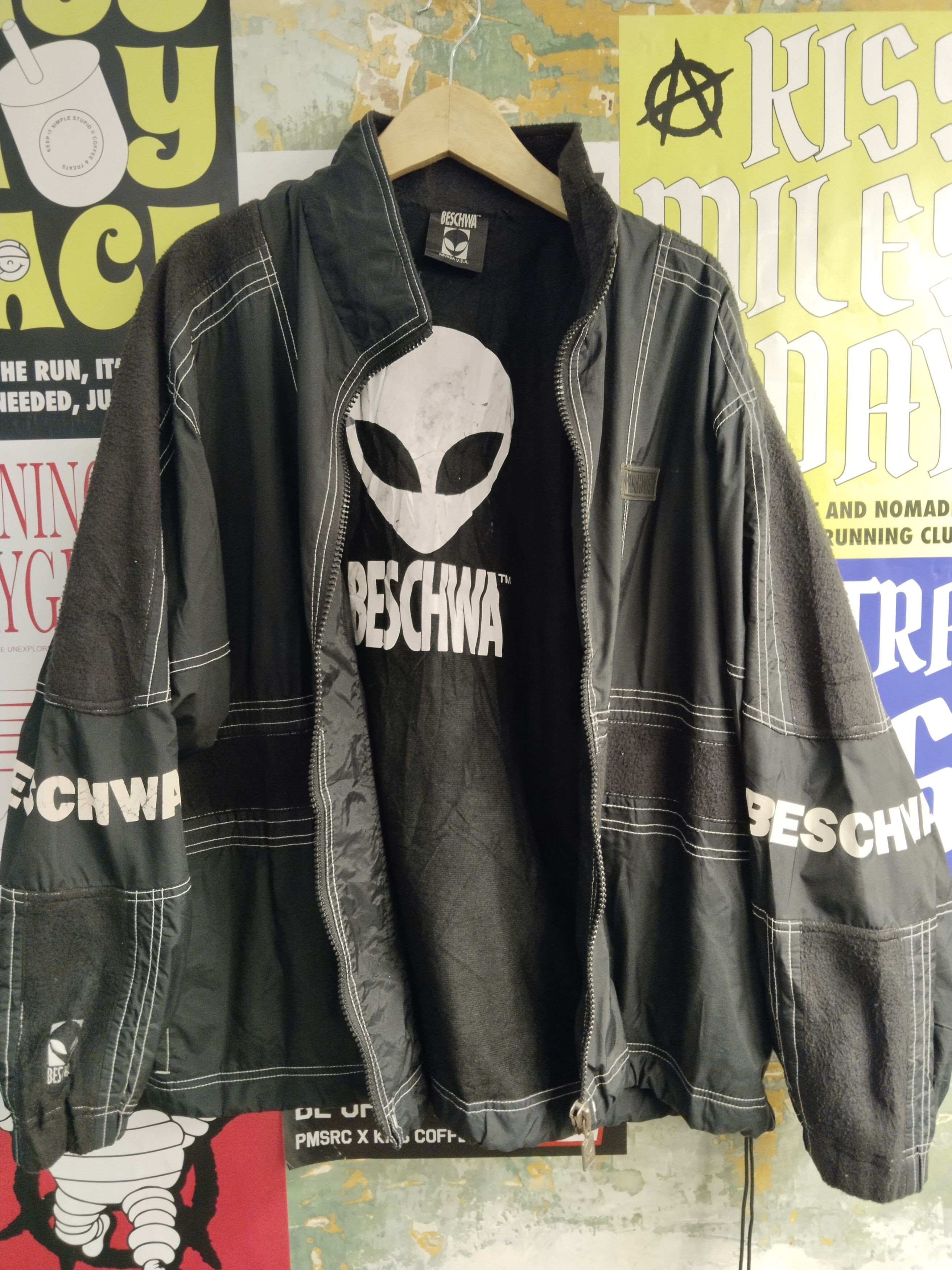 image of Alien Workshop x Made In USA Vintage Beschwa Jacket in Black, Men's (Size Medium)