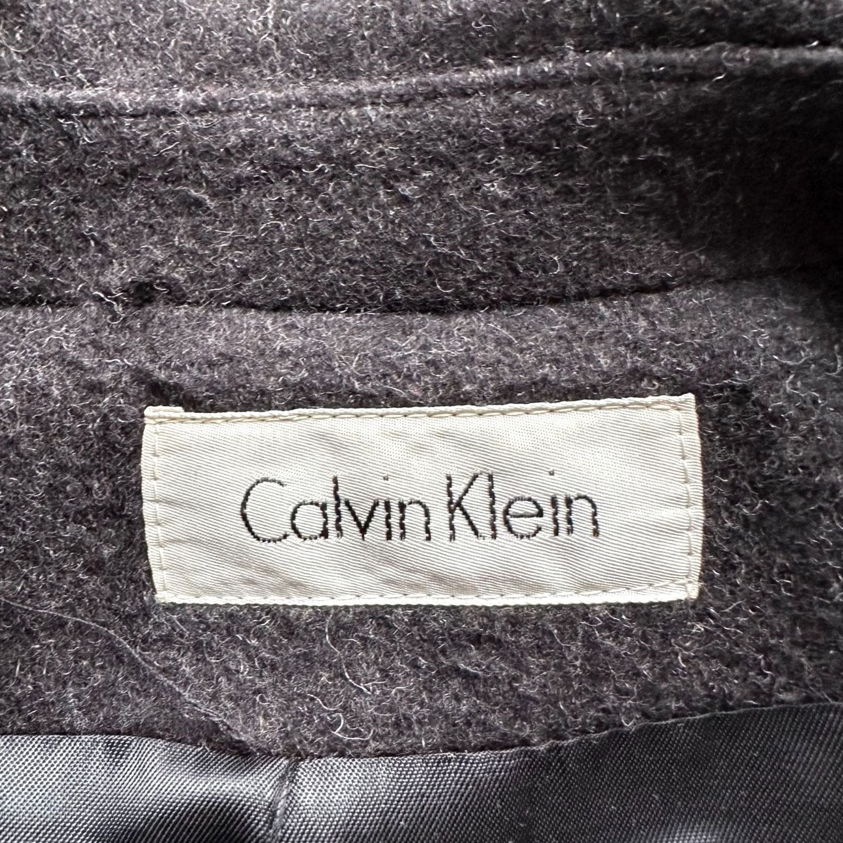 Calvin Klein Calvin Klein Coat Womens 8 100% Merino Wool Gray Jacket Size M / US 6-8 / IT 42-44 - 4 Thumbnail