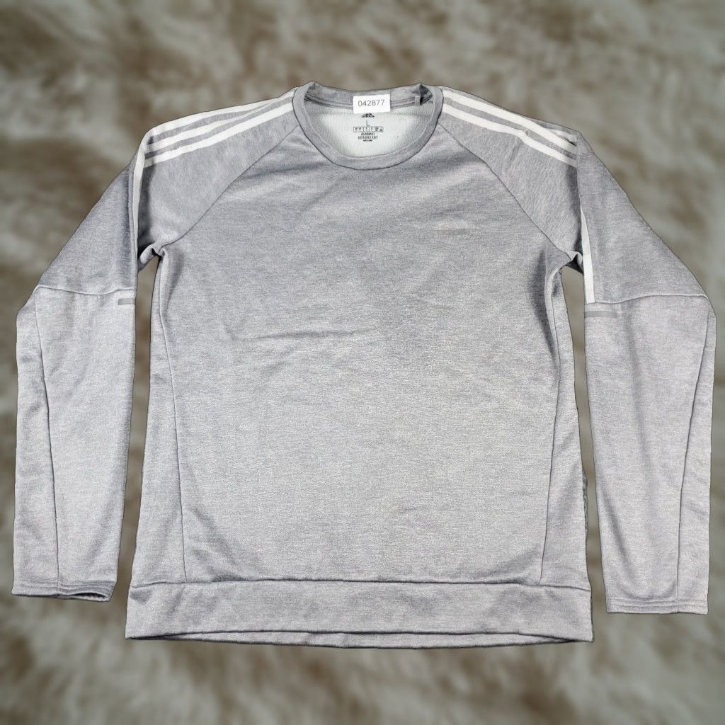 Adidas Adidas Mens Large Gray Casual Pullover Sweatshirt Size US L / EU 52-54 / 3 - 1 Thumbnail