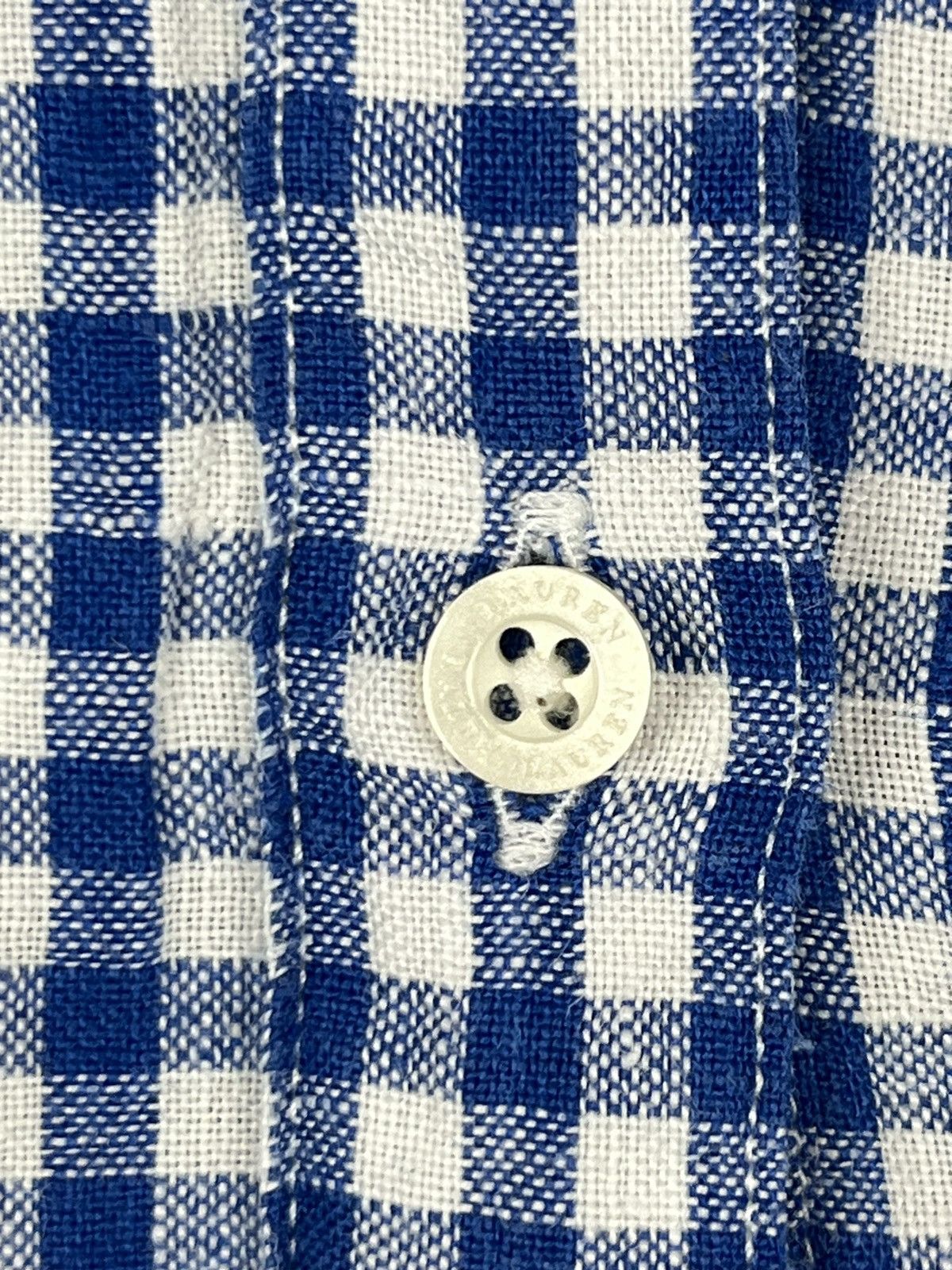 Ralph Lauren Ralph Lauren Black Label 100% Linen Checkered Button Shirt Size US XL / EU 56 / 4 - 8 Thumbnail