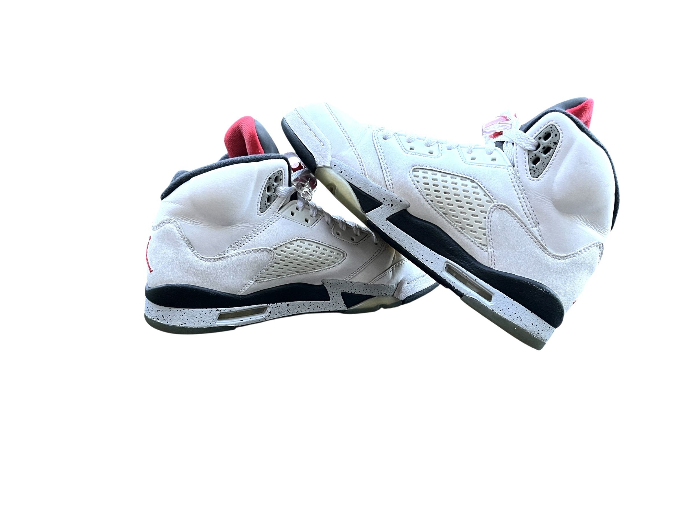 Jordan Brand Air Jordan 5 Retro White Cement 2017 Size 6Y Size US 6 / EU 39 - 3 Thumbnail