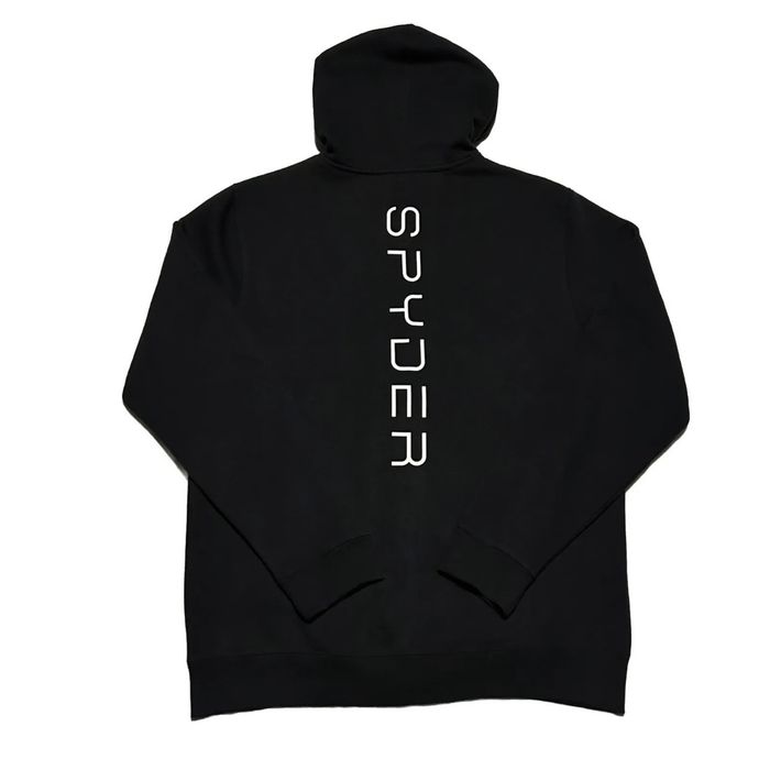 Spyder Spyder Zip Up Hoodie Black/White Embroidered Spider | Grailed