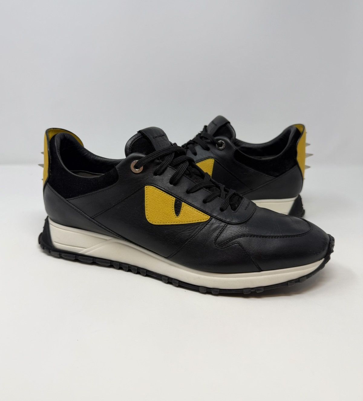 Fendi Fendi Monster Eye Spike Leather Sneaker Size US 9 / EU 42 - 1 Thumbnail
