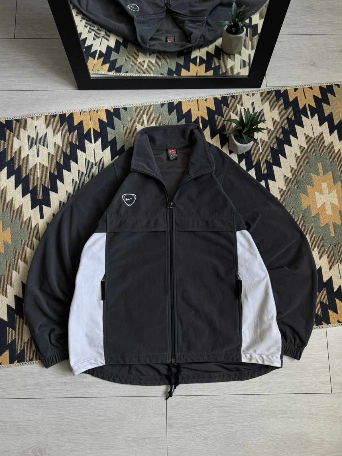 Nike Vintage Nike Full Zip Fleece Y2K Jacket Size US L / EU 52-54 / 3 - 1 Thumbnail