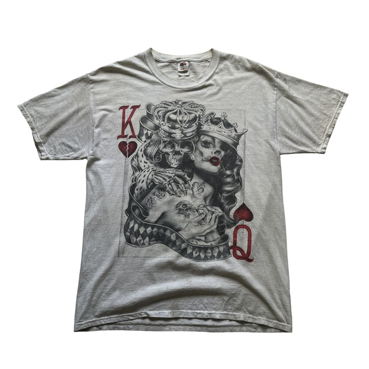 Fruit Of The Loom Vintage Y2K King Queen Skulls Fruit Of The Looms Size US L / EU 52-54 / 3 - 3 Thumbnail