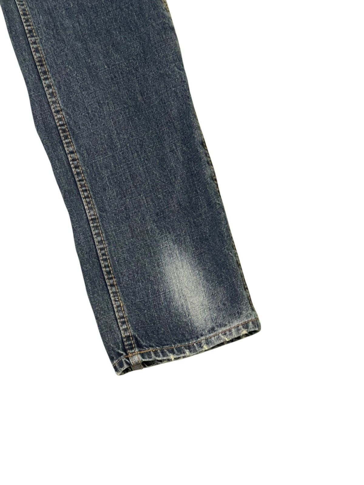 Japanese Brand Slim Jeans Made in Heaven Faded Distress 7🟦 Size US 33 - 10 Thumbnail